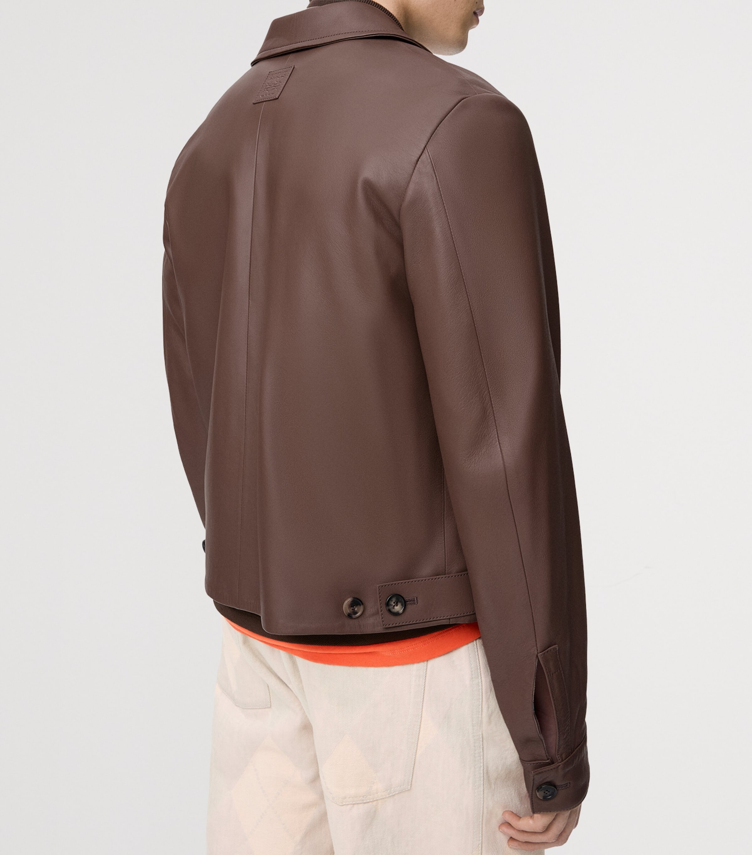 Reversible Leather Jacket TAUPE Image 8