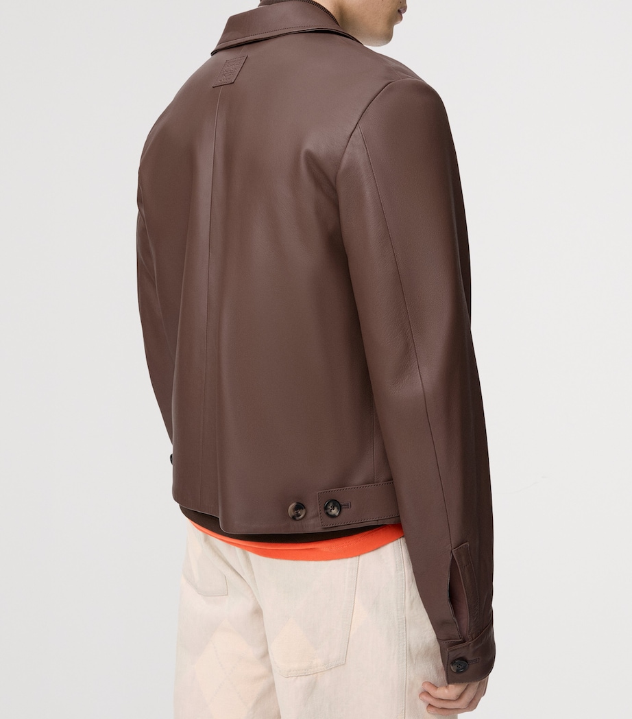 Reversible Leather Jacket TAUPE Image 8