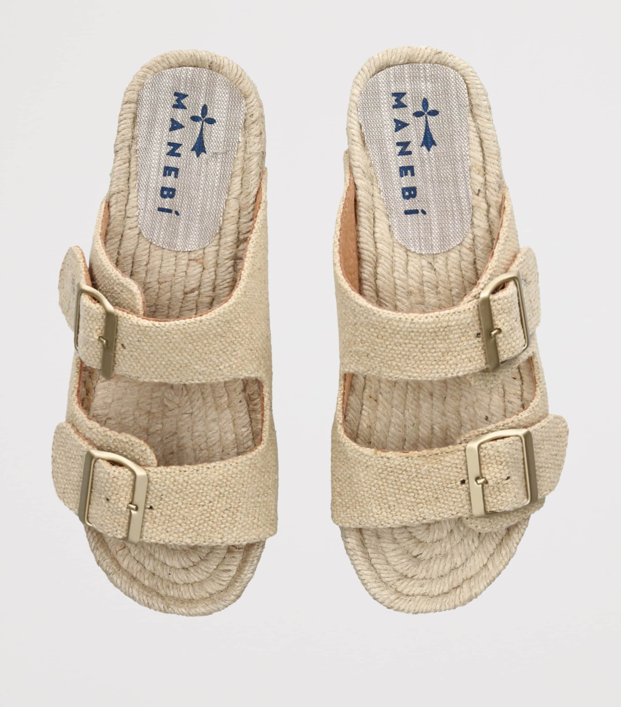 Manebi Hamptons Nordic Sandals Camel Image 4