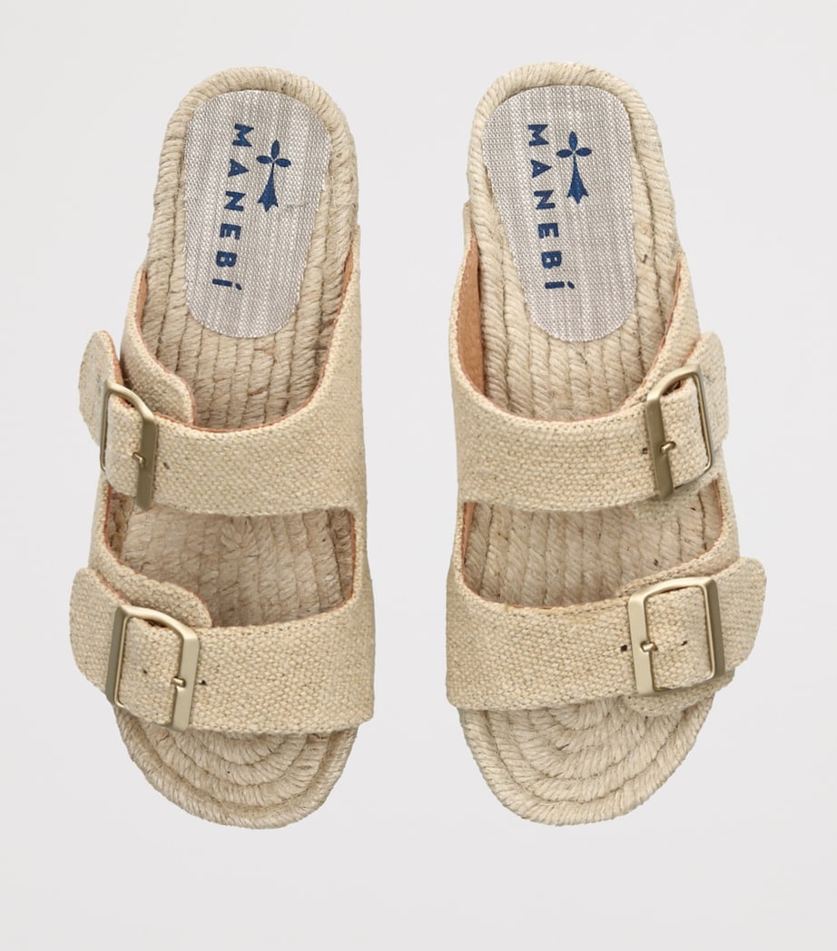 Manebi Hamptons Nordic Sandals Camel Image 4