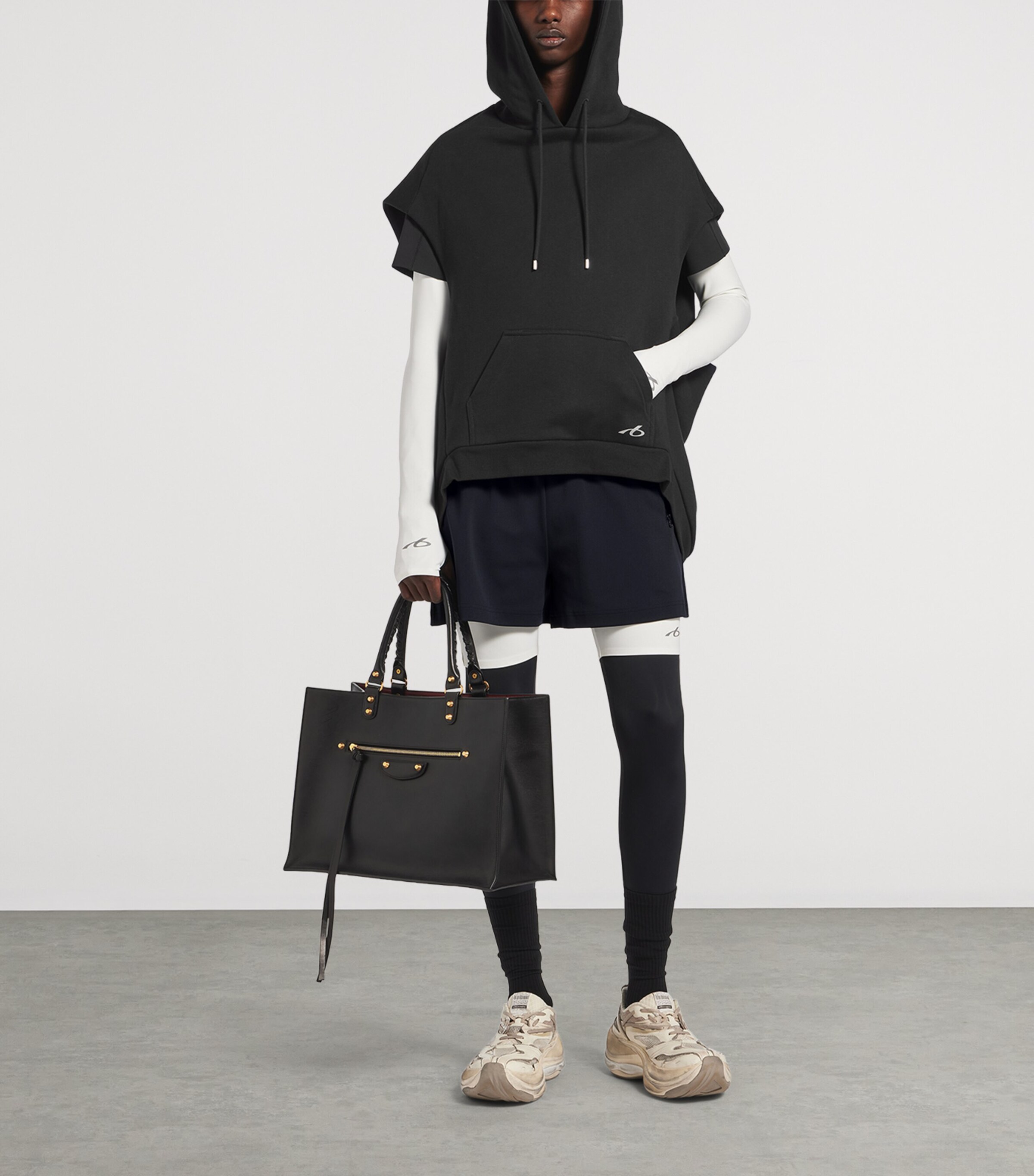 Balenciaga Mens Cotton Sleeveless Hoodie Image 2