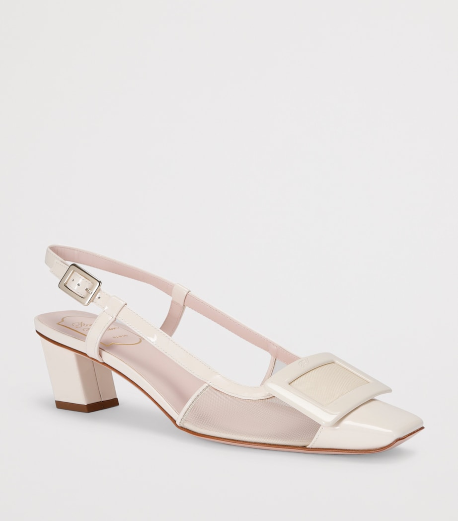 Belle Vivier Slingback Pumps 45 BONE Image 3