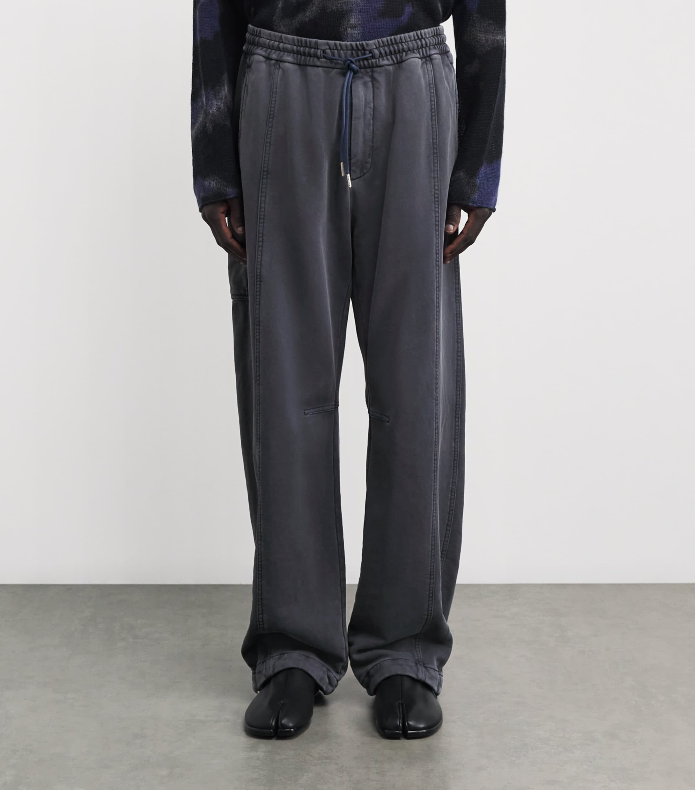 Juun.J Mens Cotton Sweatpants Navy R Image 3