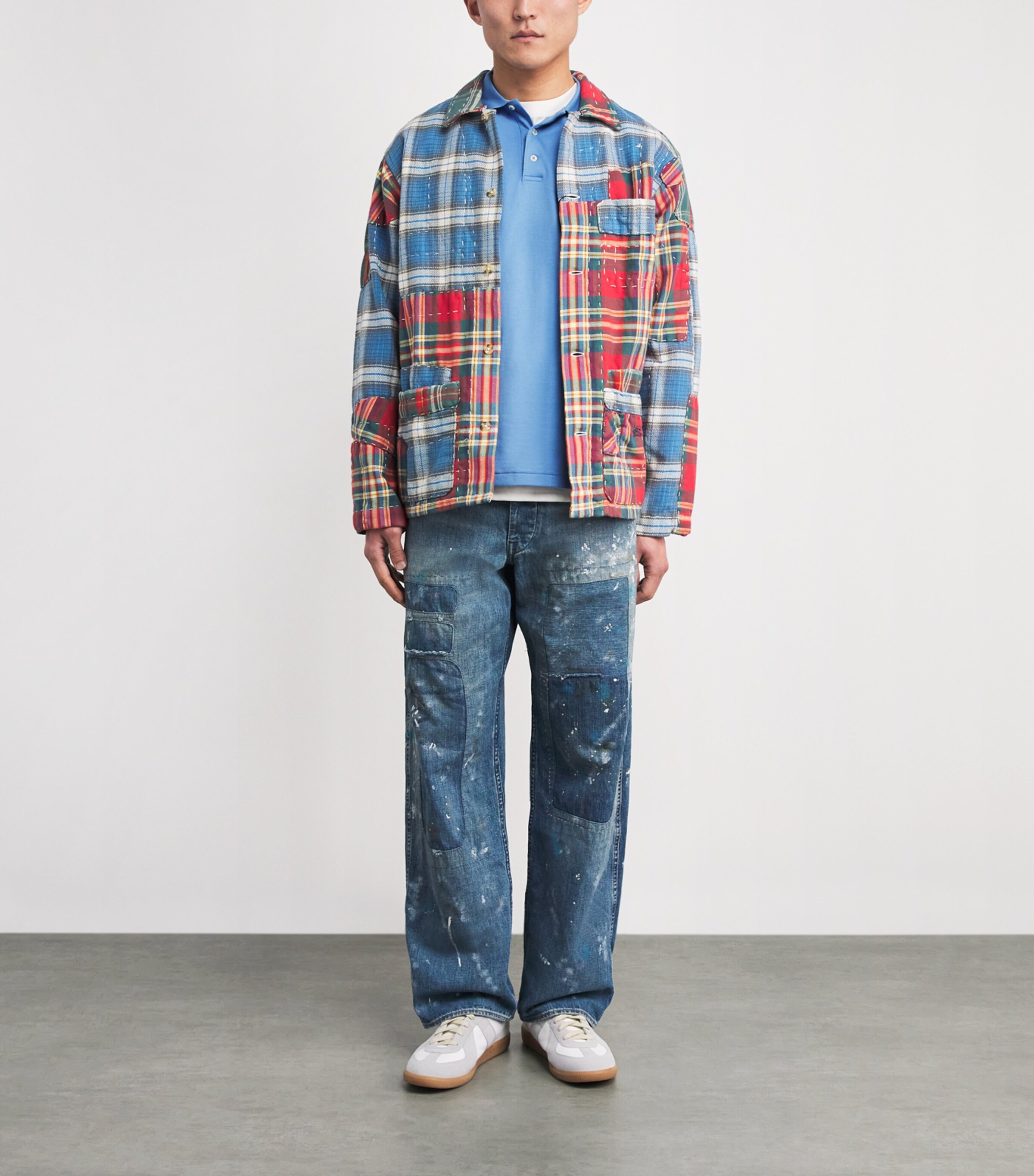 Pima Cotton Slim Polo Shirt SKY BLUE Image 2