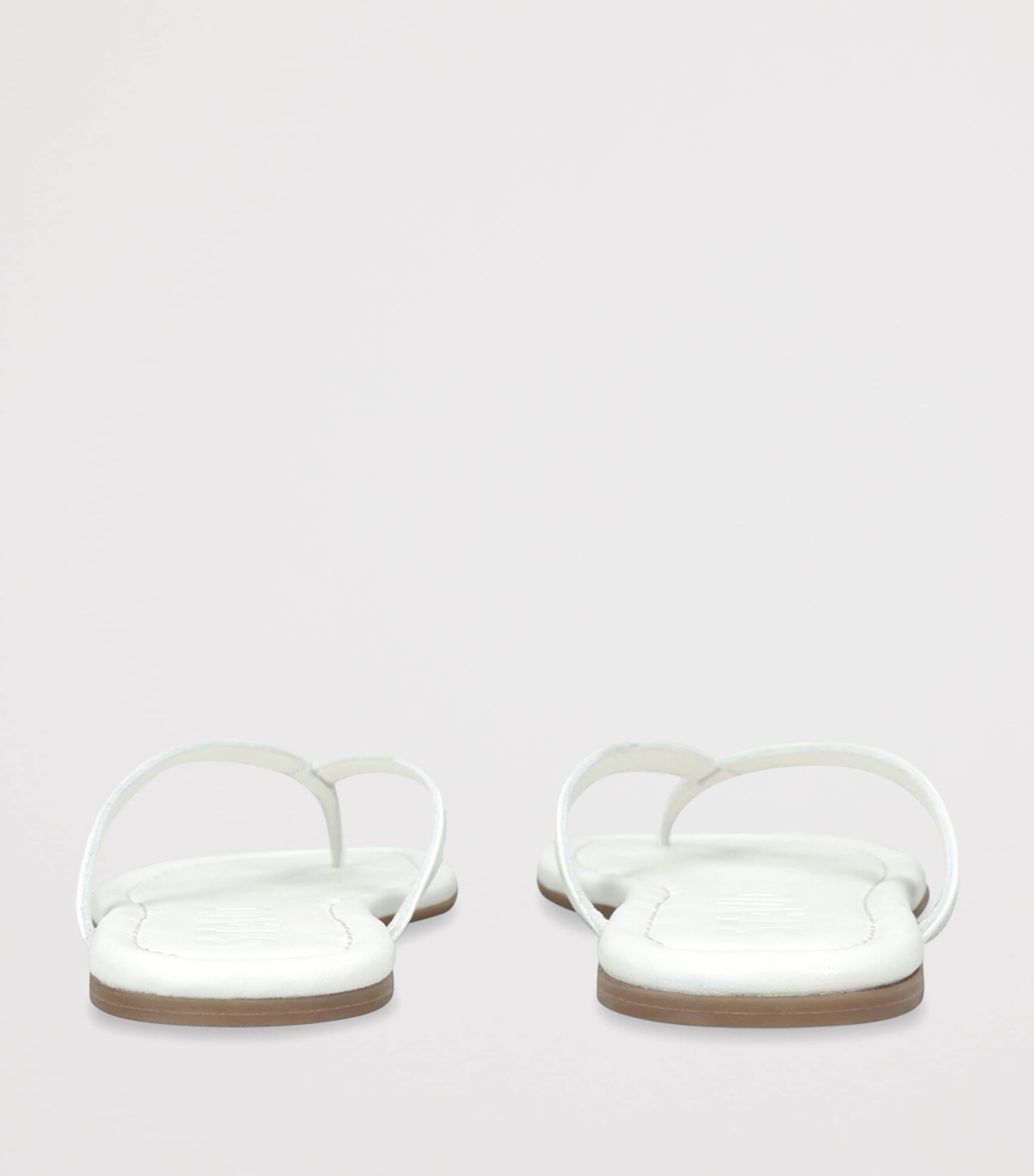 STAUD Leather Freja Flip Flops White Image 2