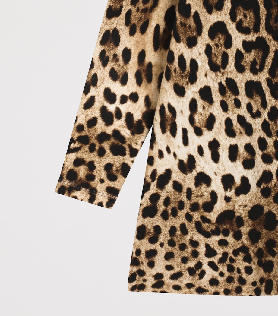 Leopard Long-Sleeve Dress (8-12 Years) HY13M-LEO NEW Image 4