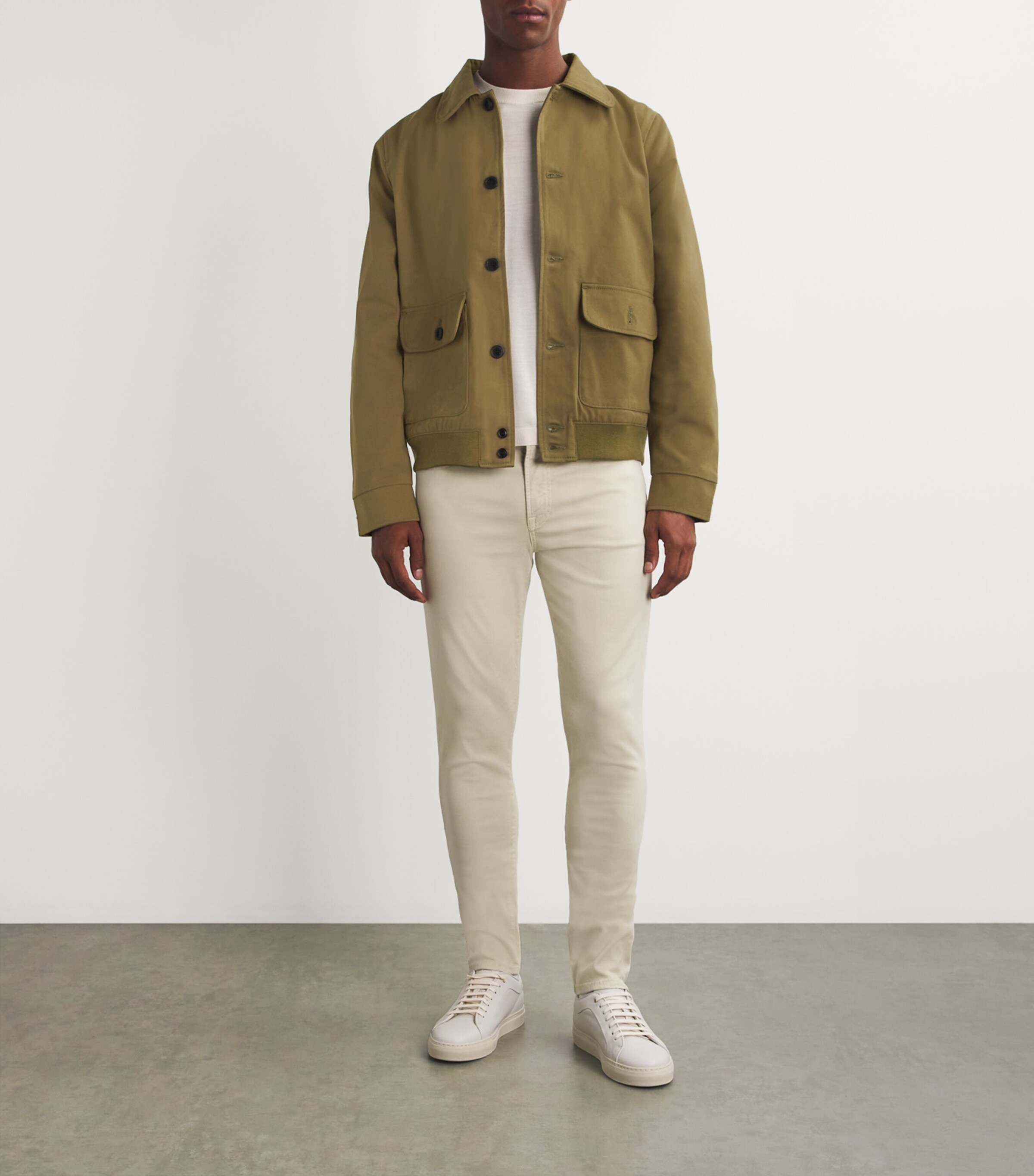 Cotton Utility Jacket ARMY GREEN Image 2