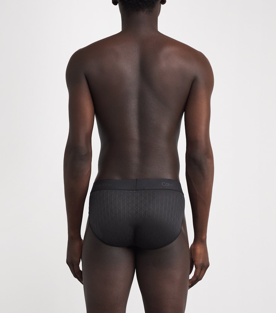 Microfibre Lace Sport Briefs BLACK Image 3