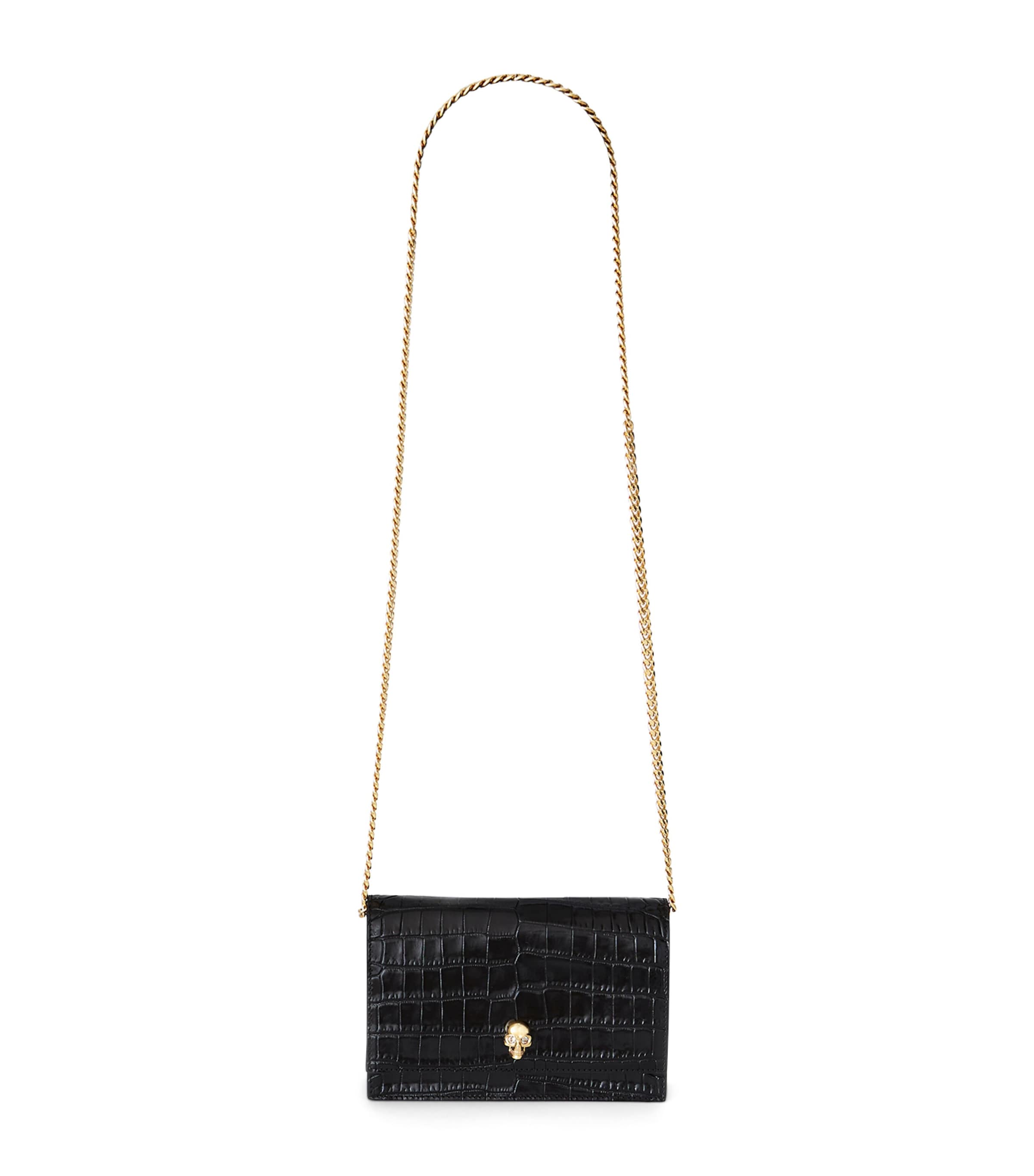 Alexander Mcqueen Borsa Skull Mini In Black