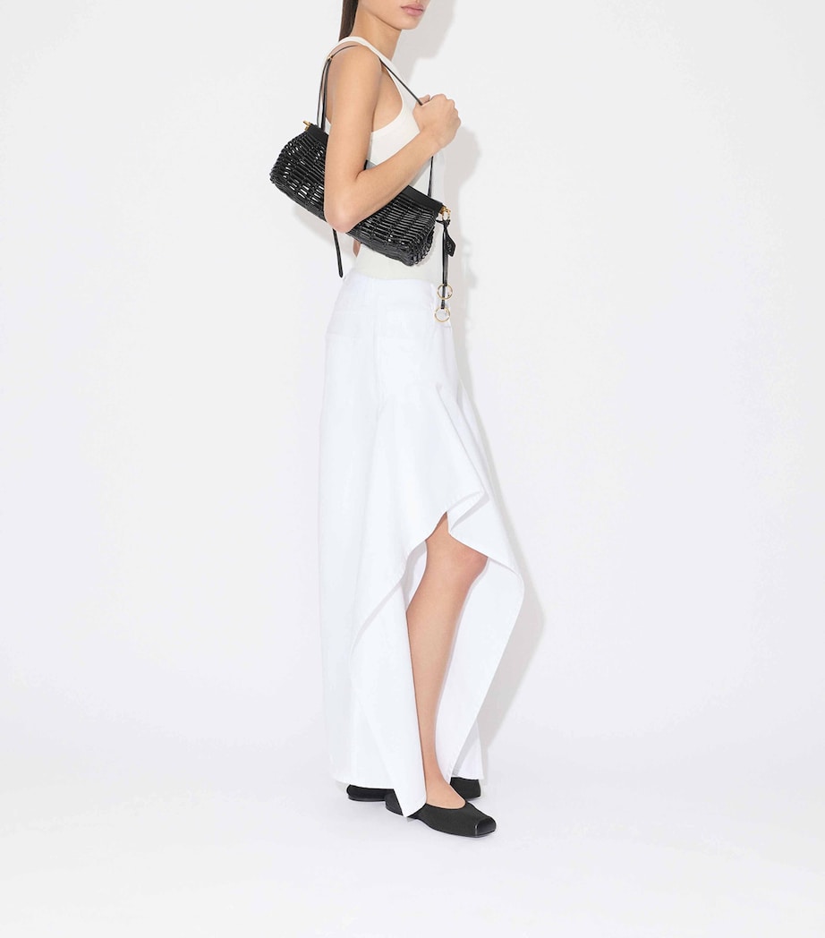 Ruffled Split Jeans BLANC Image 4