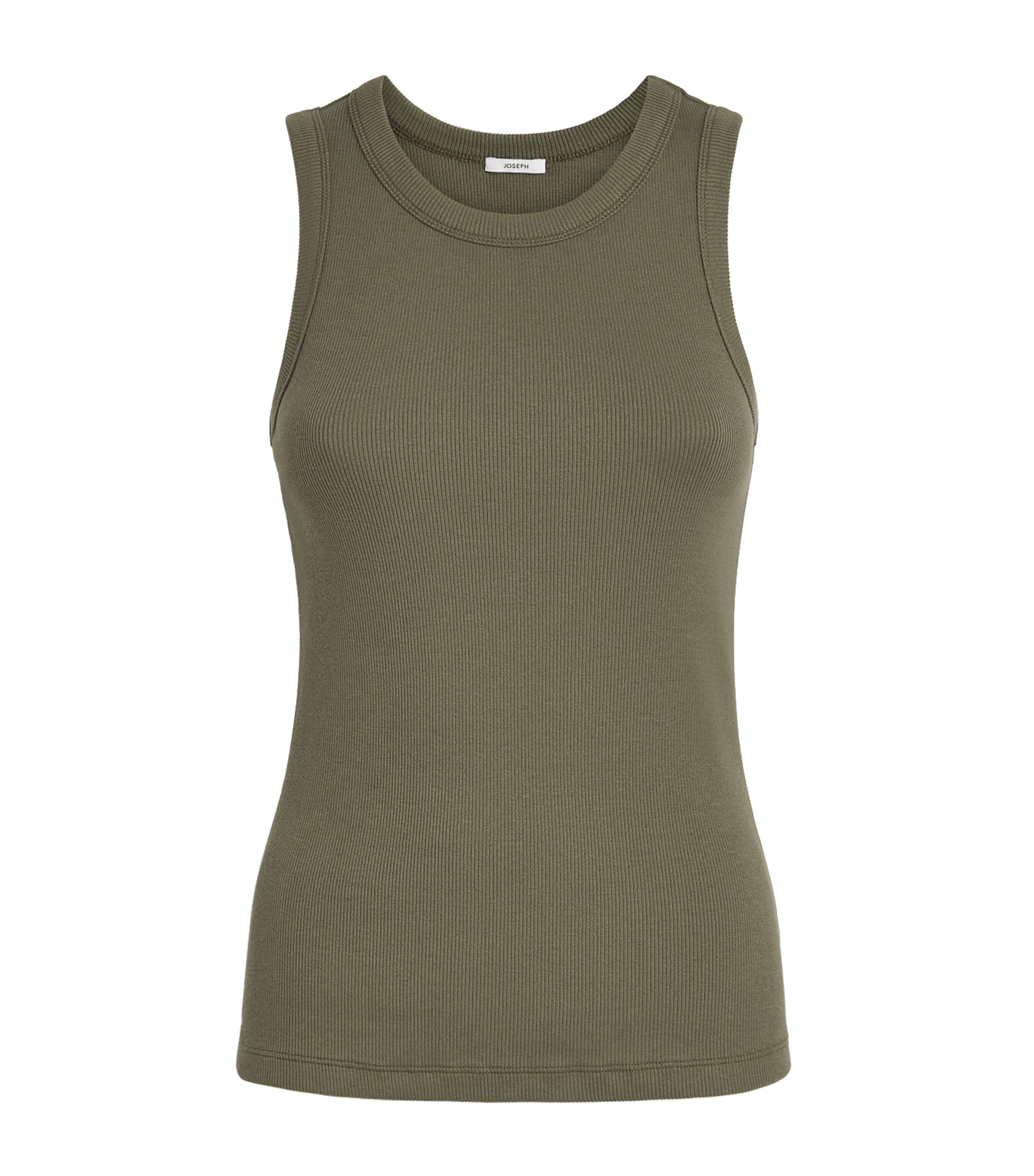 Stretch-Cotton Yeux Tank Top PALM LEAF Image 1