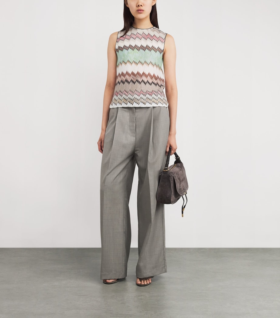 Knitted Snake Sleeveless Top SM9Y3 MULTI W WHITE Image 2