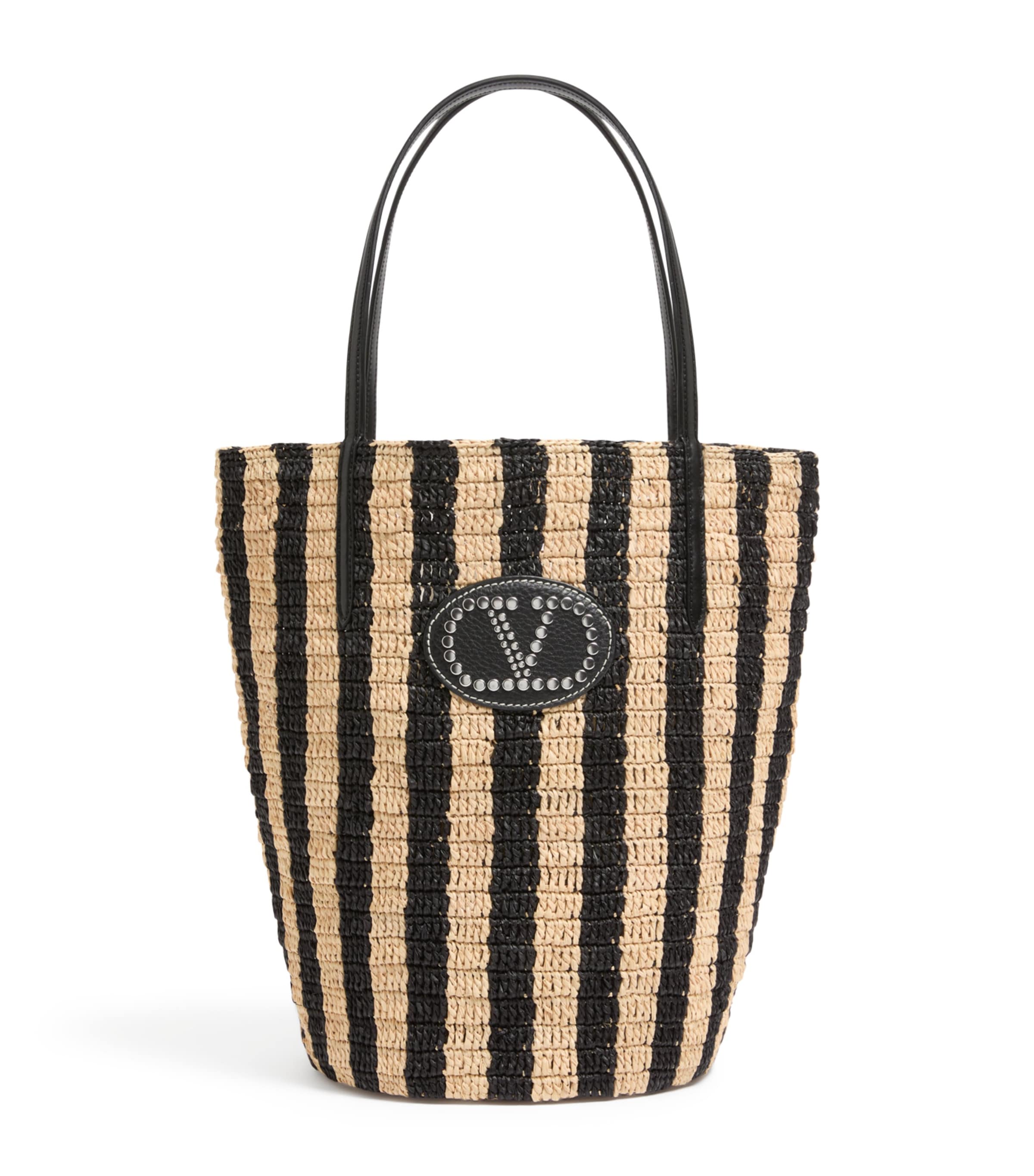 Valentino Garavani Raffia Bucket Bag Image 1