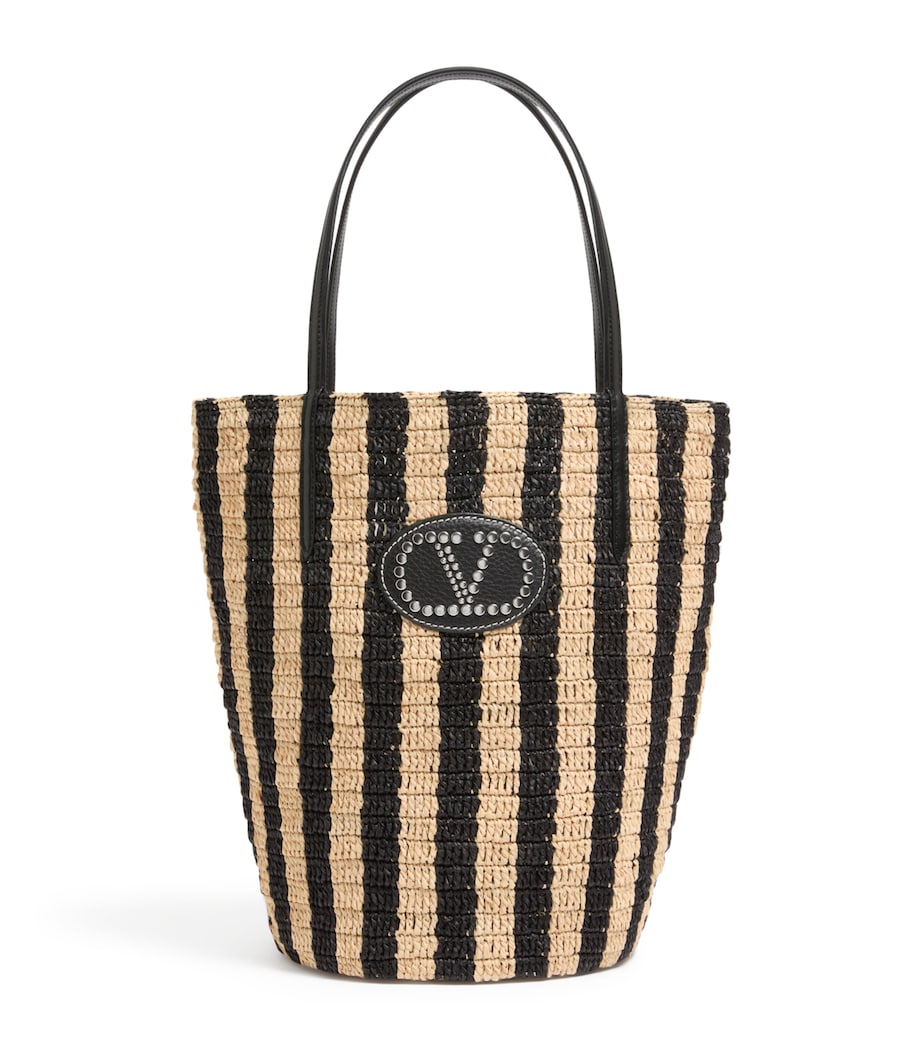 Valentino Garavani Raffia Bucket Bag Image 1