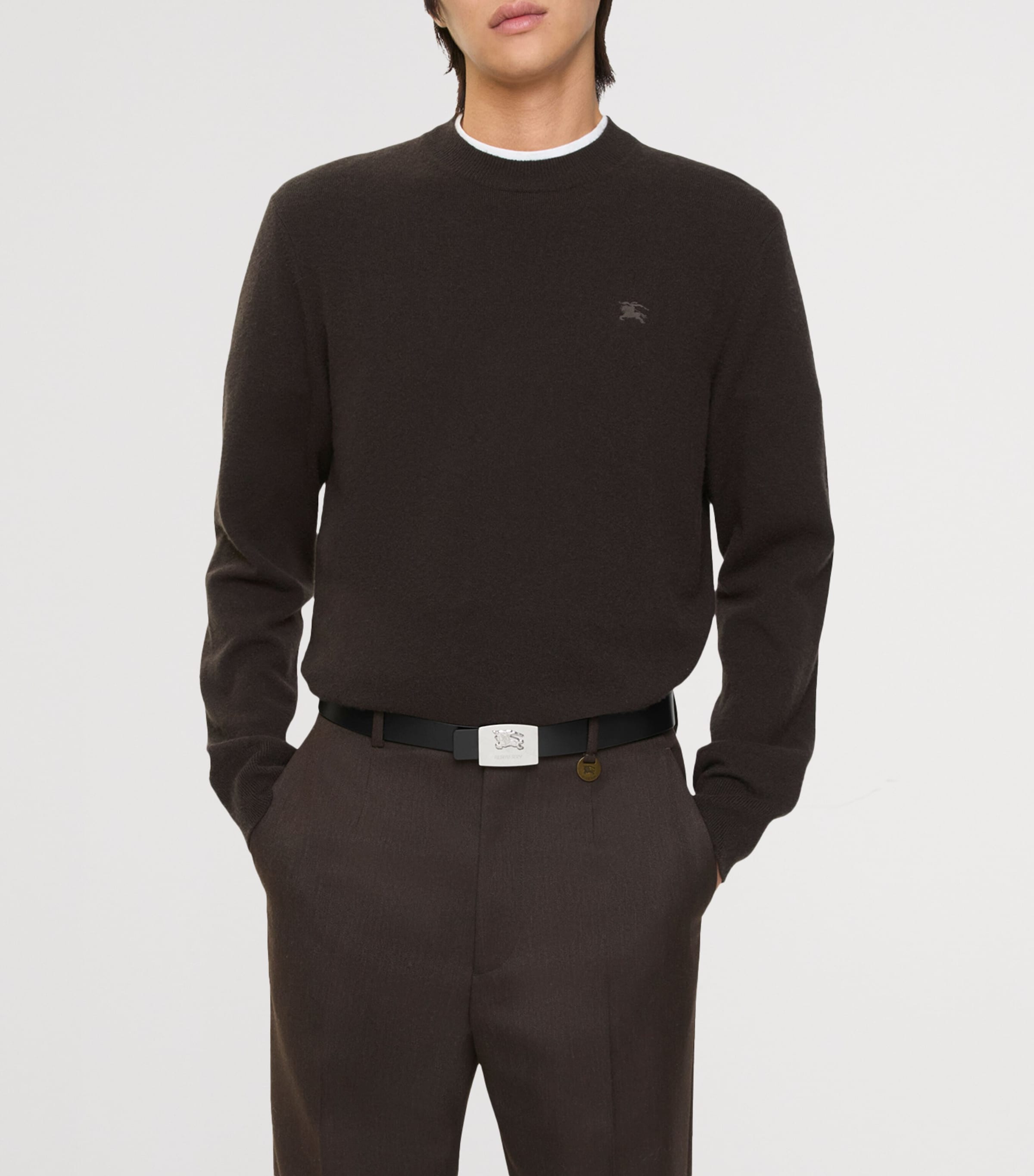 Cashmere-Blend EKD Slim Sweater SCORCHED BROWN Image 2