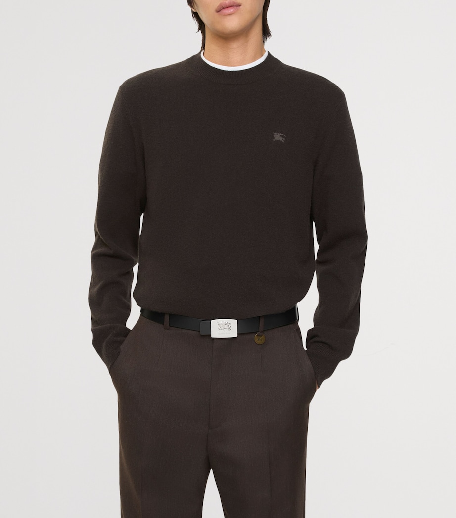 Cashmere-Blend EKD Slim Sweater SCORCHED BROWN Image 2
