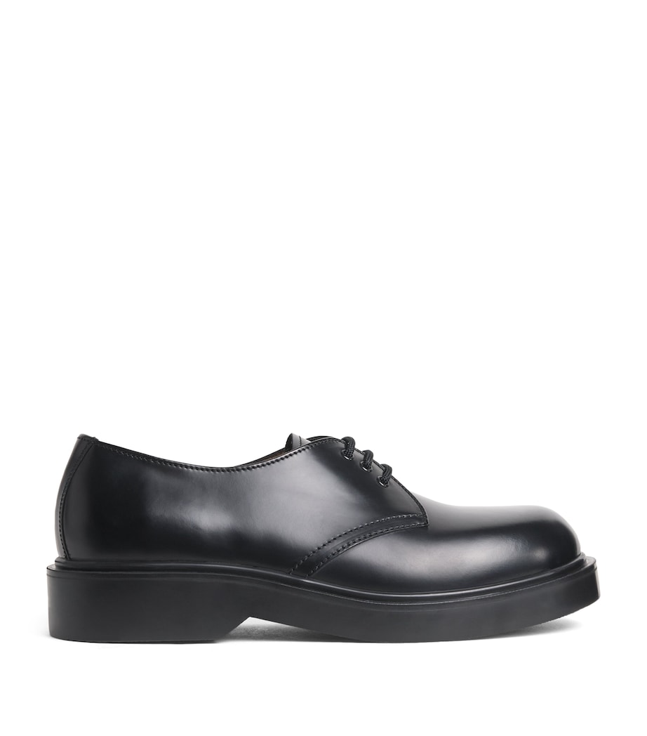 Sandro Paris Leather Derby Shoes Black Image 1