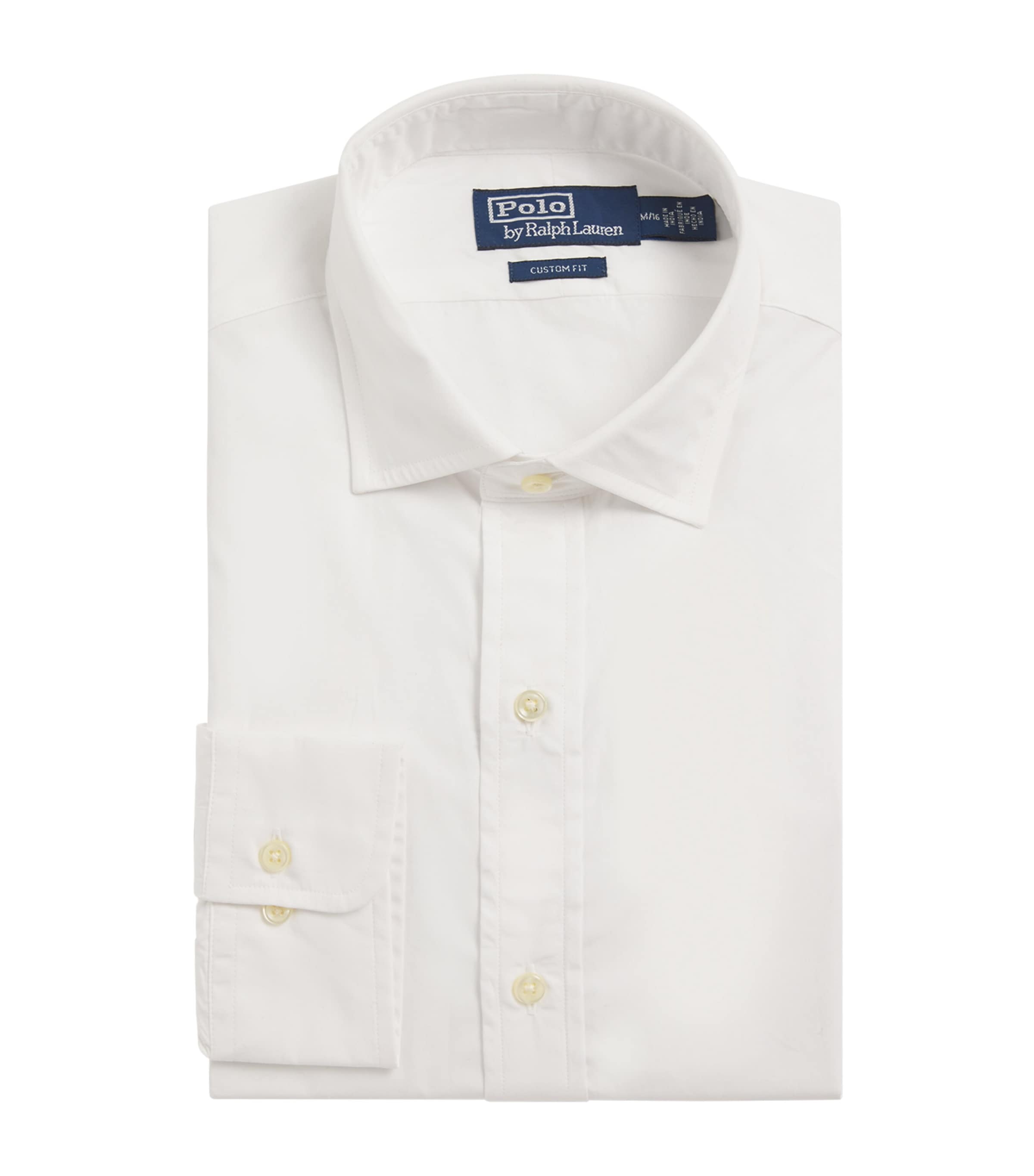 Polo Ralph Lauren Cotton Custom Fit Shirt In White