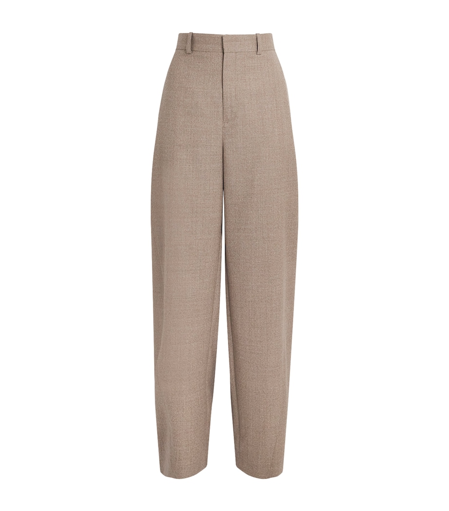 Wool Callis Trousers 0106 DARK CAMEL Image 1
