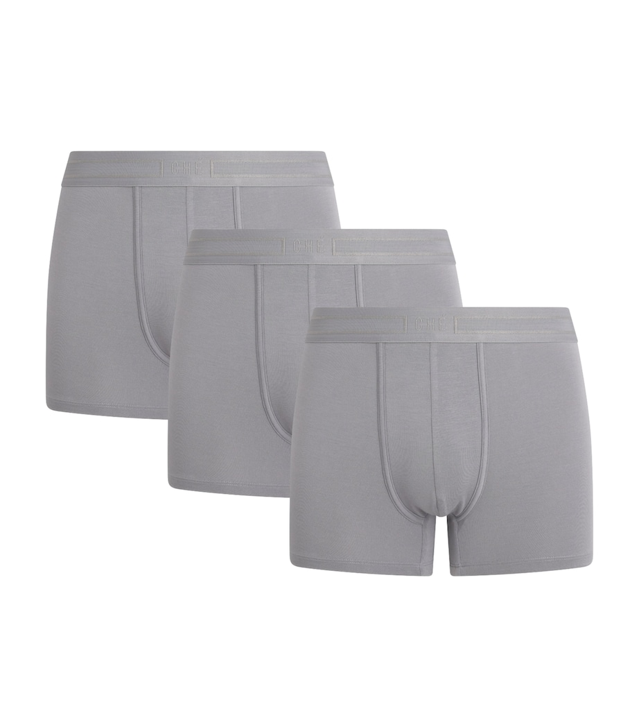 Logo-Waist Trunks (Pack of 3) STONE GREY Image 1