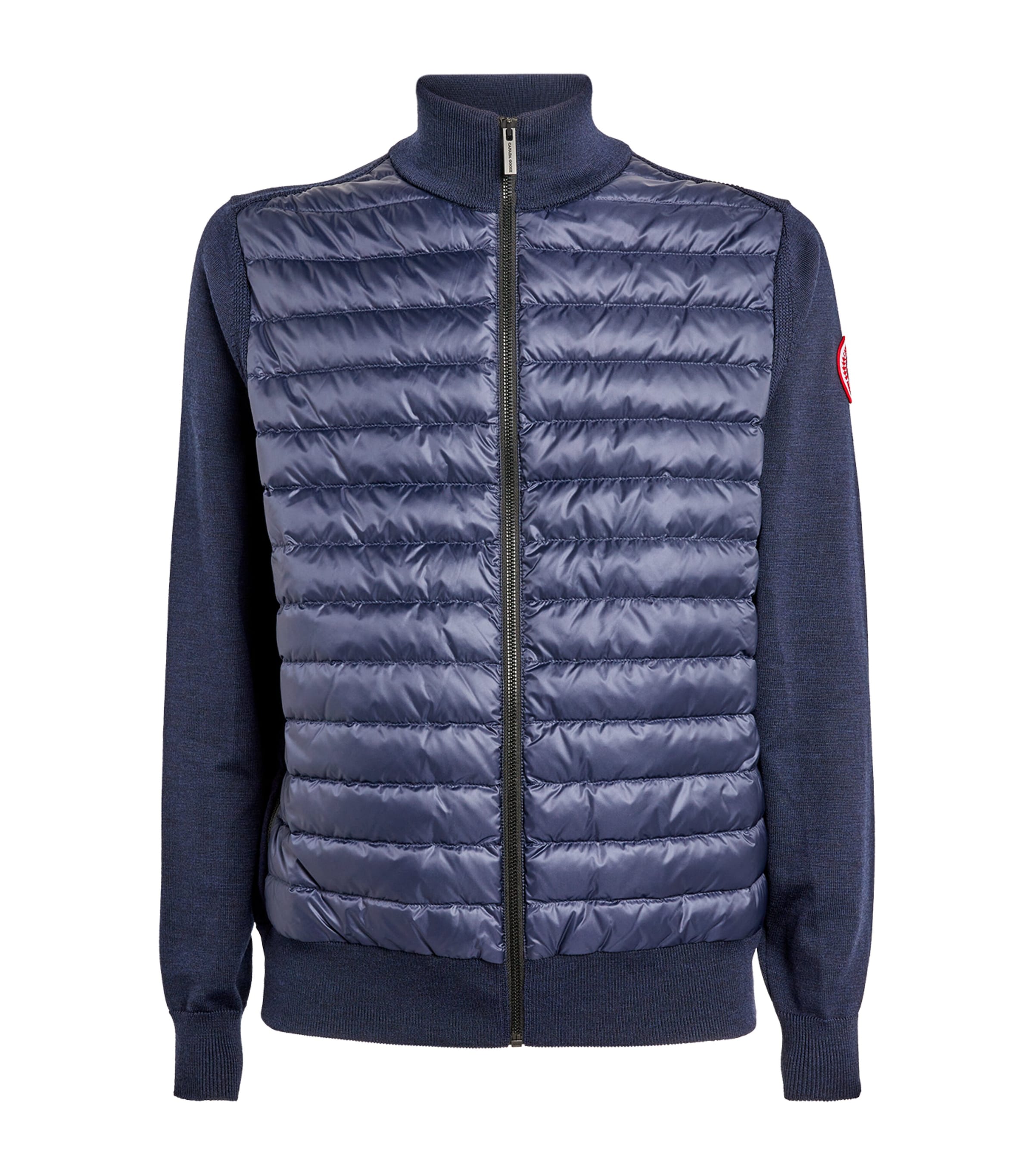 Canada Goose Knitted Hybridge Jacket In Navy