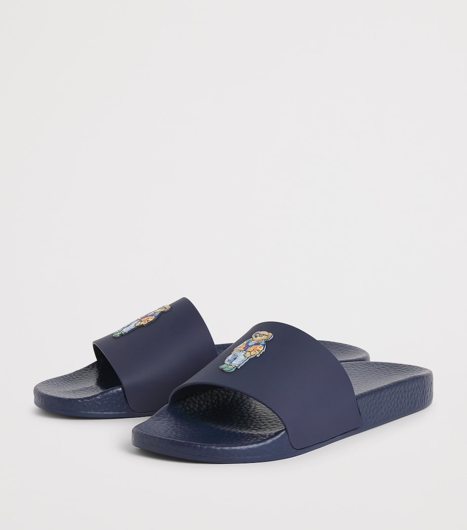 Polo Ralph Lauren Polo Bear Slides Navy Beach Shop Bear Image 3