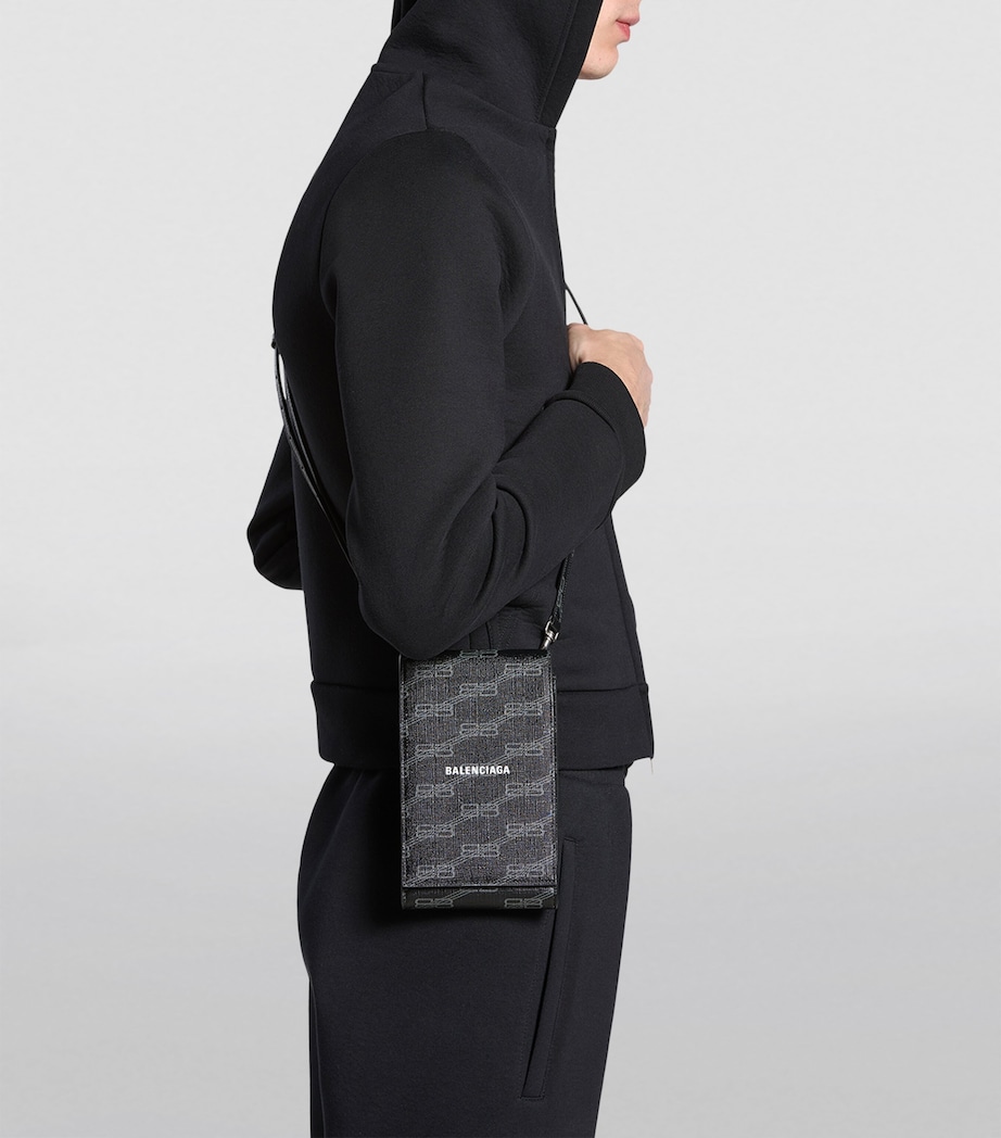 Balenciaga Signature Monogram Phone Holder Image 5