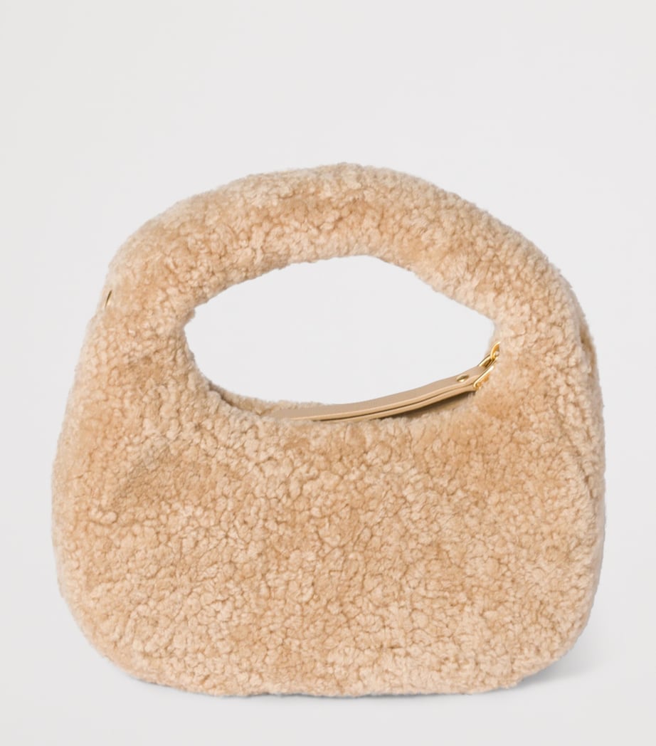 Mini Shearling Wander Top-Handle Bag F0036 Image 3