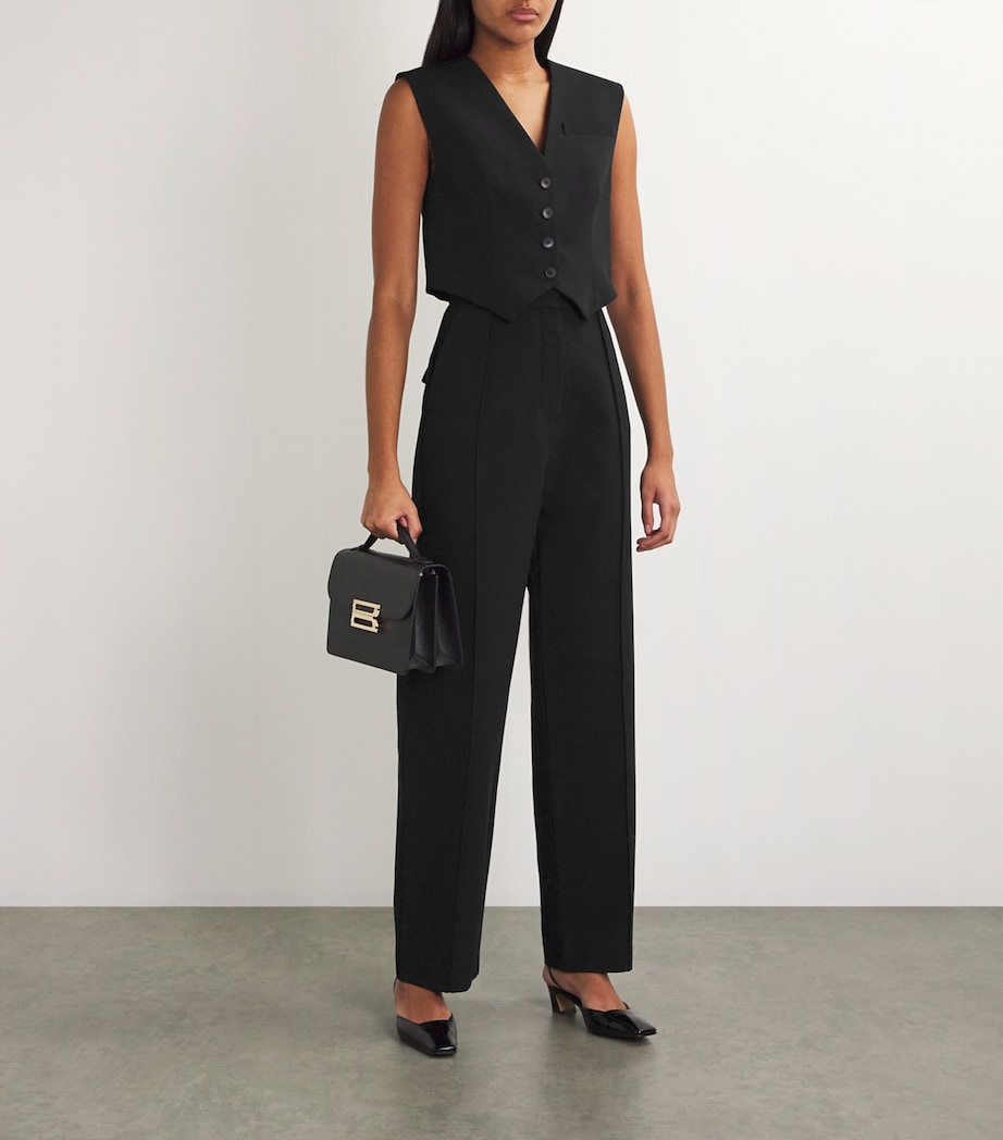 Helm Tailored Trousers DBLKBLACK Image 2