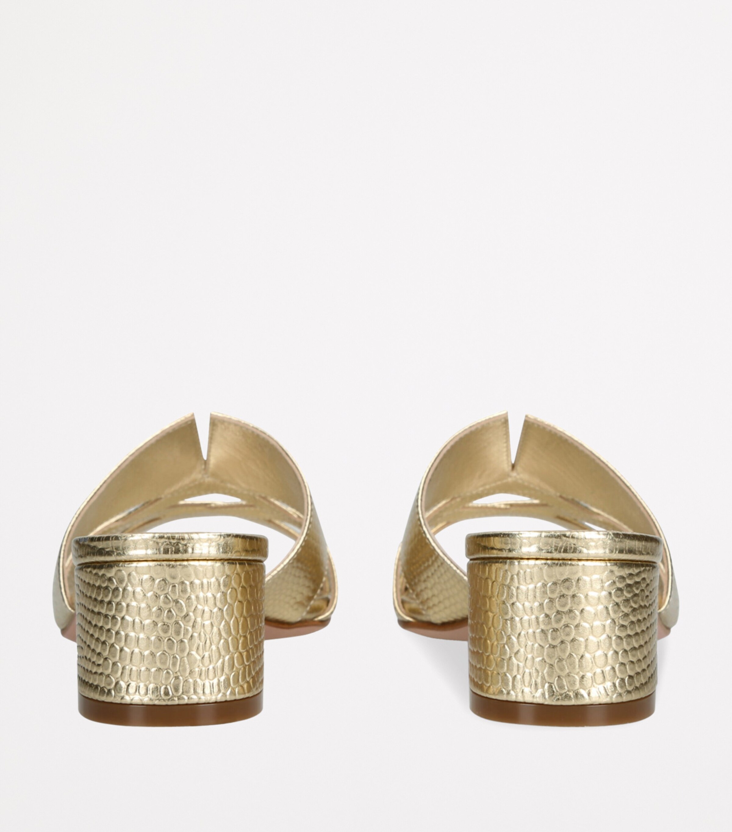 Montreaux Heeled Mules 35 GOLD Image 2