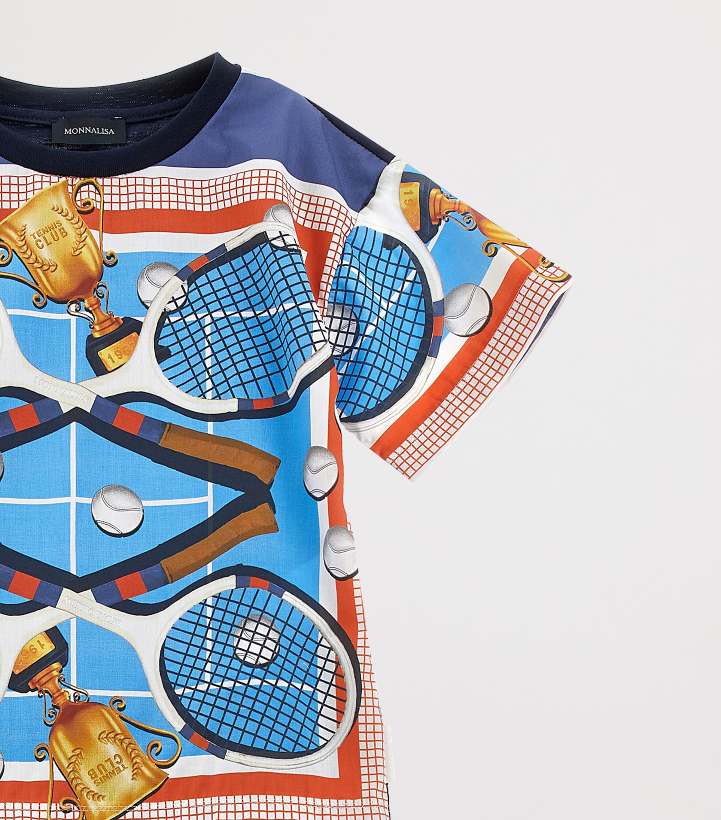 Tennis Print T-Shirt and Shorts Set (24 Months - 12 Years) MULTICOLOR Image 3