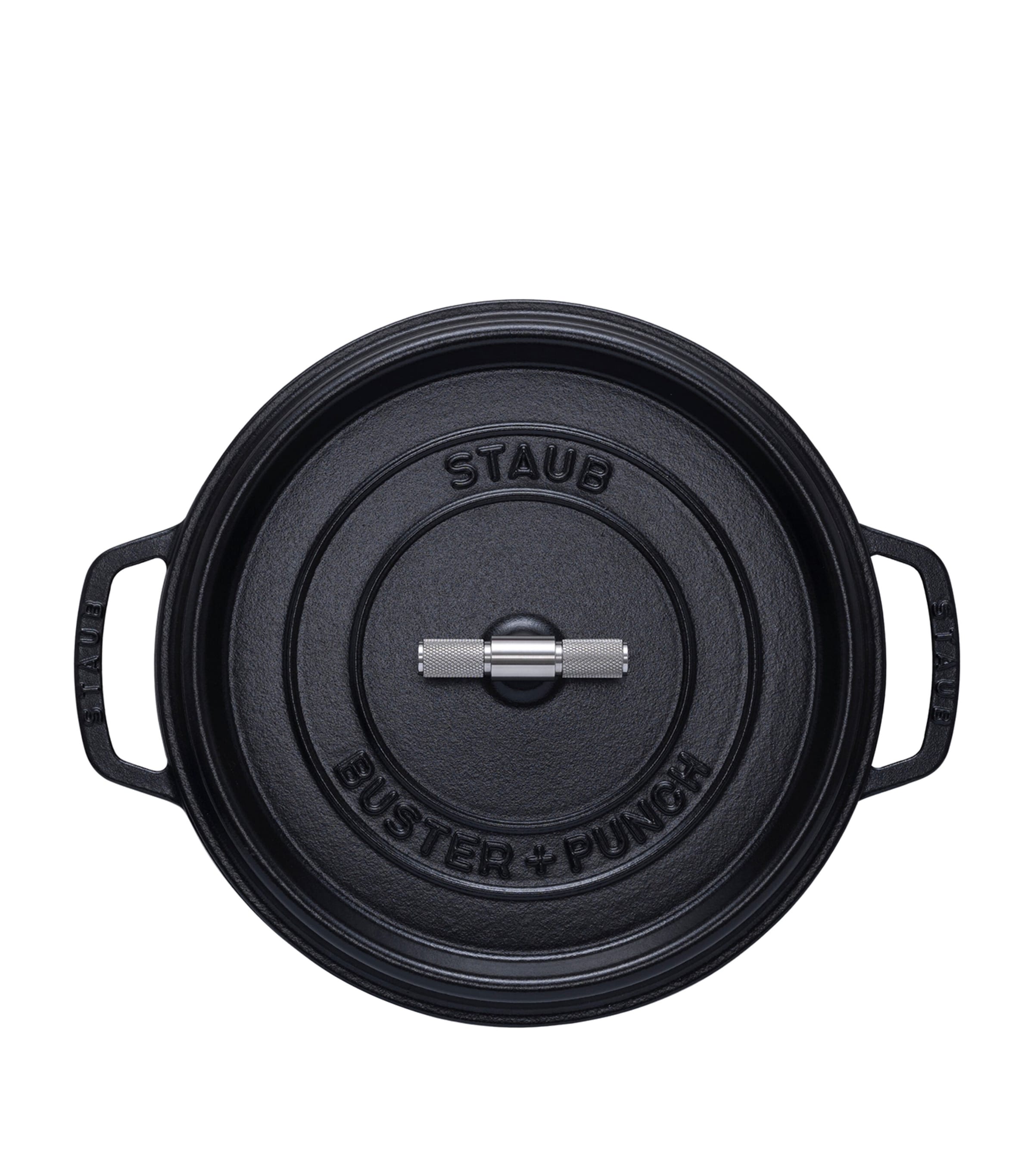 x Buster + Punch Cocotte with Steel Knob (28cm) BLACK Image 5