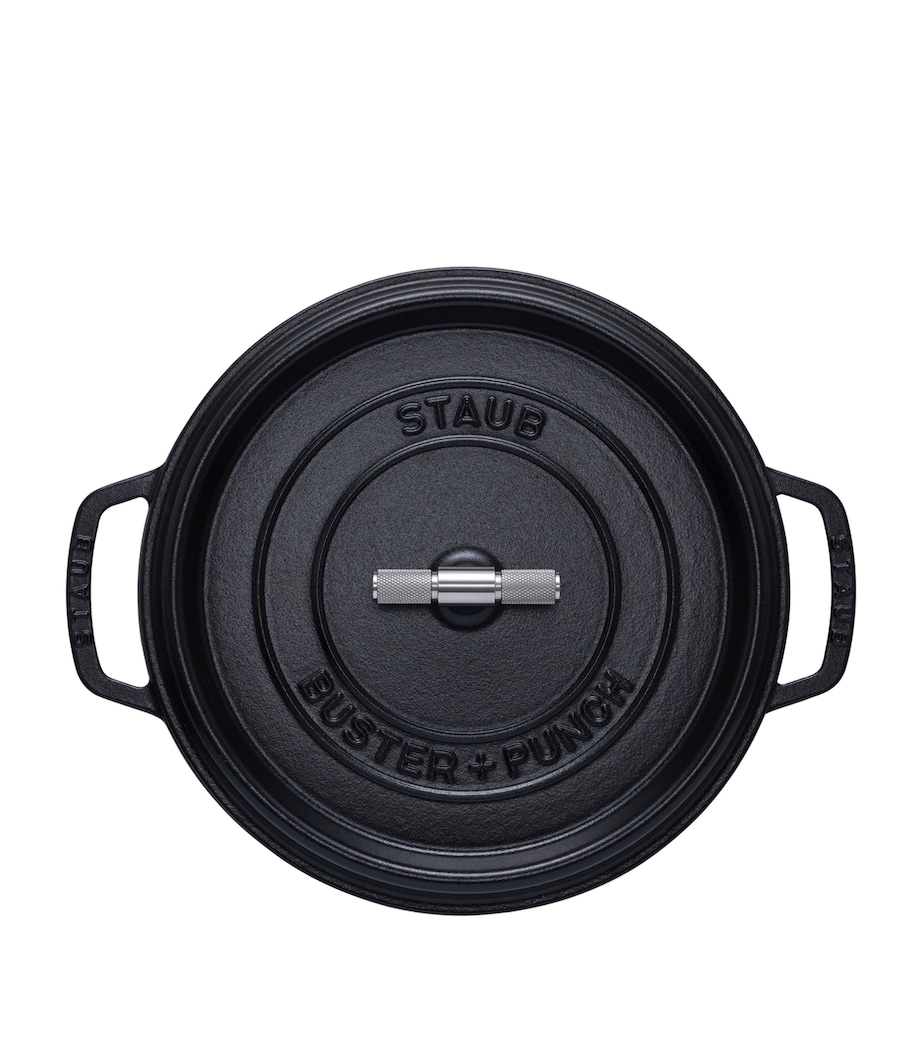 x Buster + Punch Cocotte with Steel Knob (28cm) BLACK Image 5