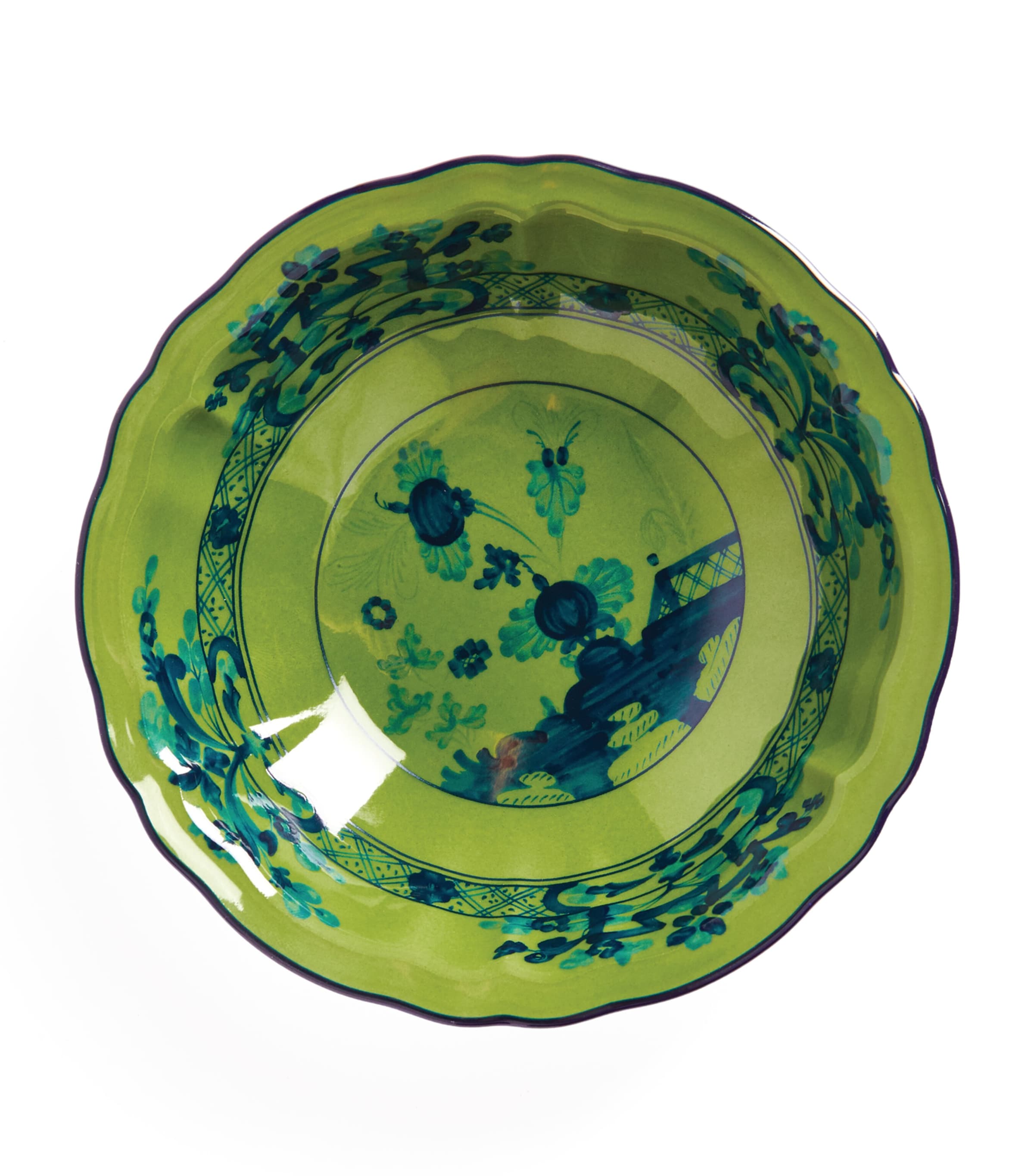 Porcelain Oriente Italiano Malachite Fruit Bowl (14.5cm) G00123600 Image 2