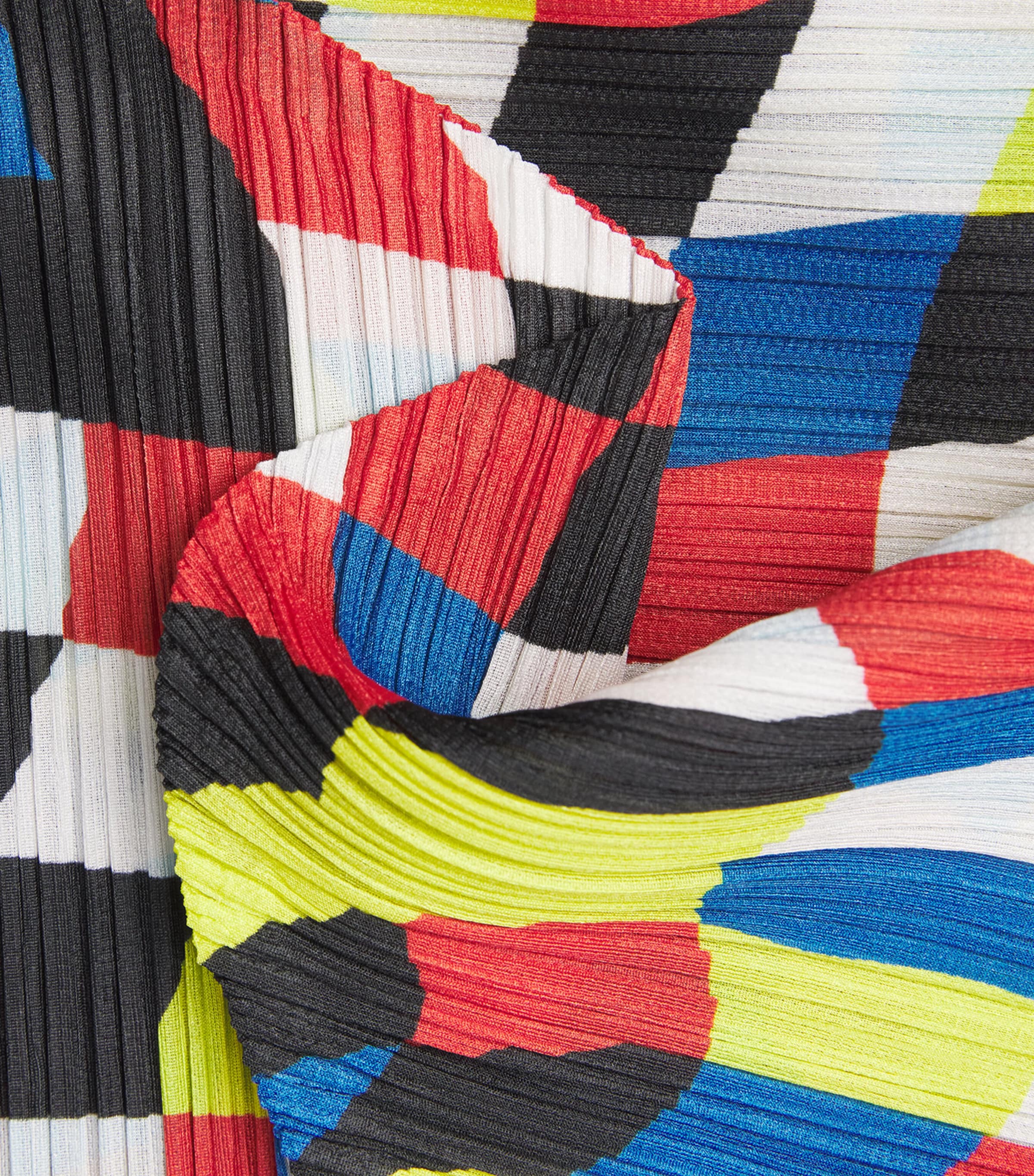 Pleats Please Issey Miyake Multi Dancing Square Midi Skirt