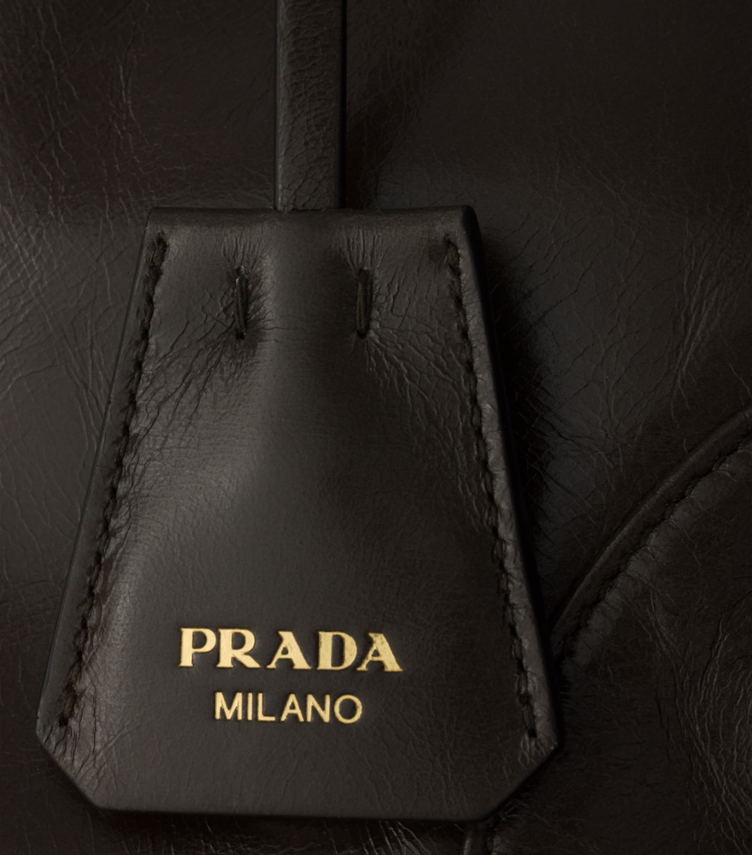 Prada Medium Leather Bonnie Shoulder Bag Green Image 8