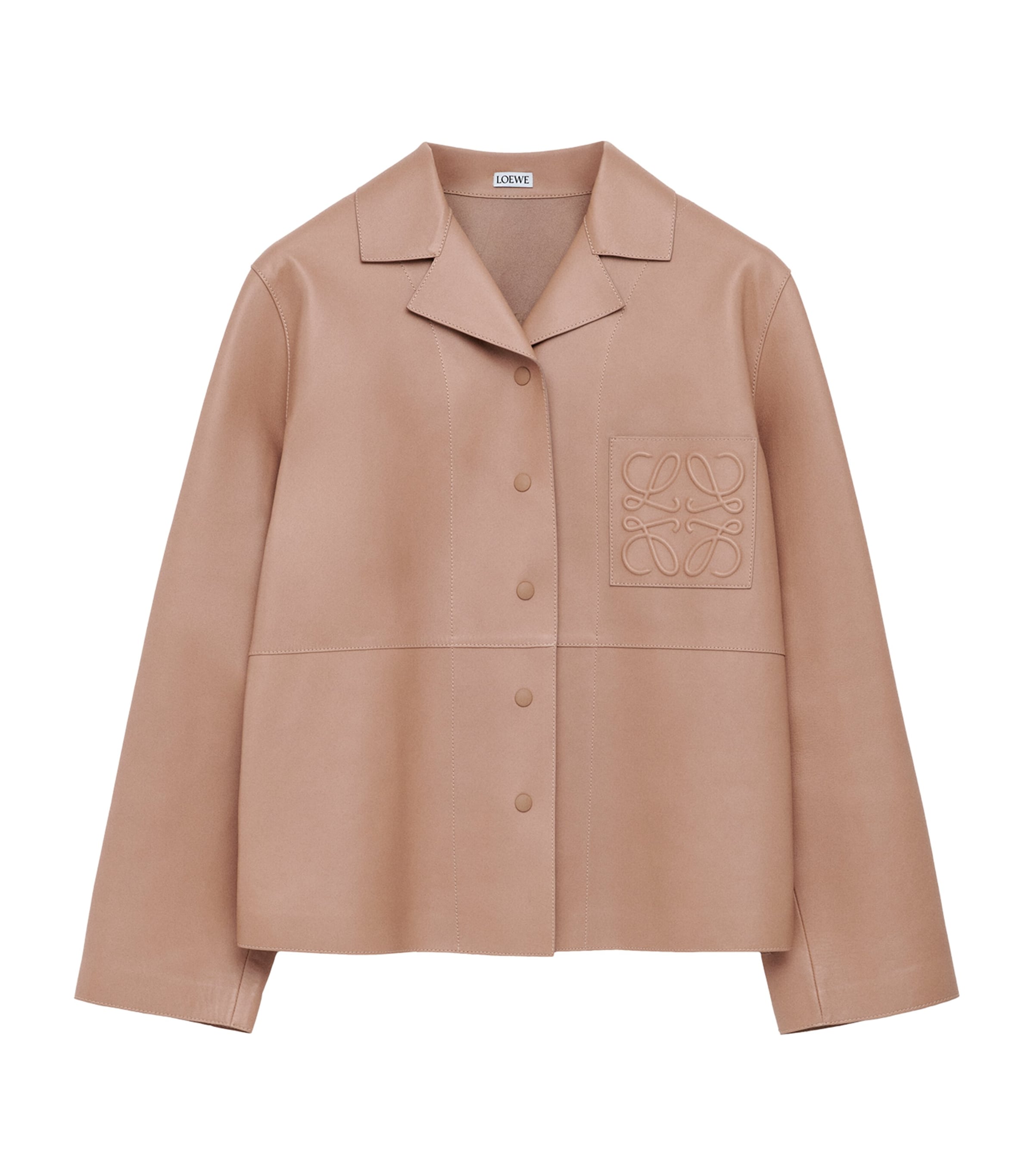 Leather Pyjama Blouse BEIGE Image 1