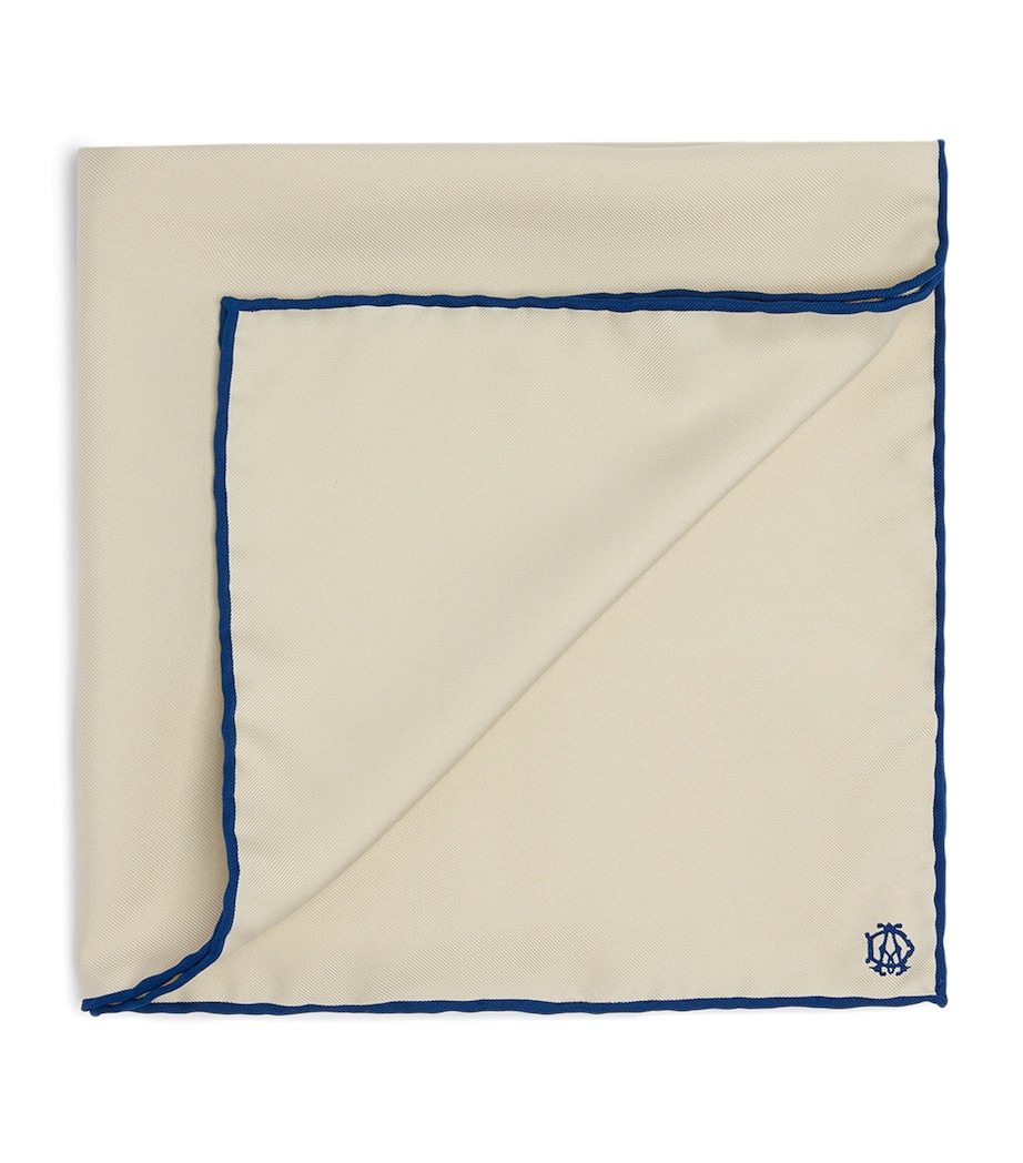 Dunhill Mulberry Silk Neckerchief Grey Image 1