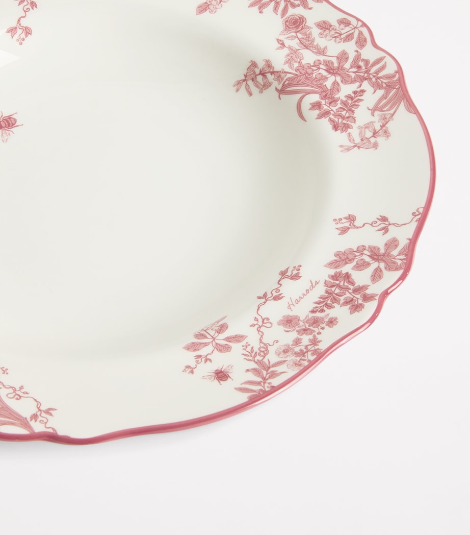 Bone China Toile Bowl (23.5cm) PINK Image 3