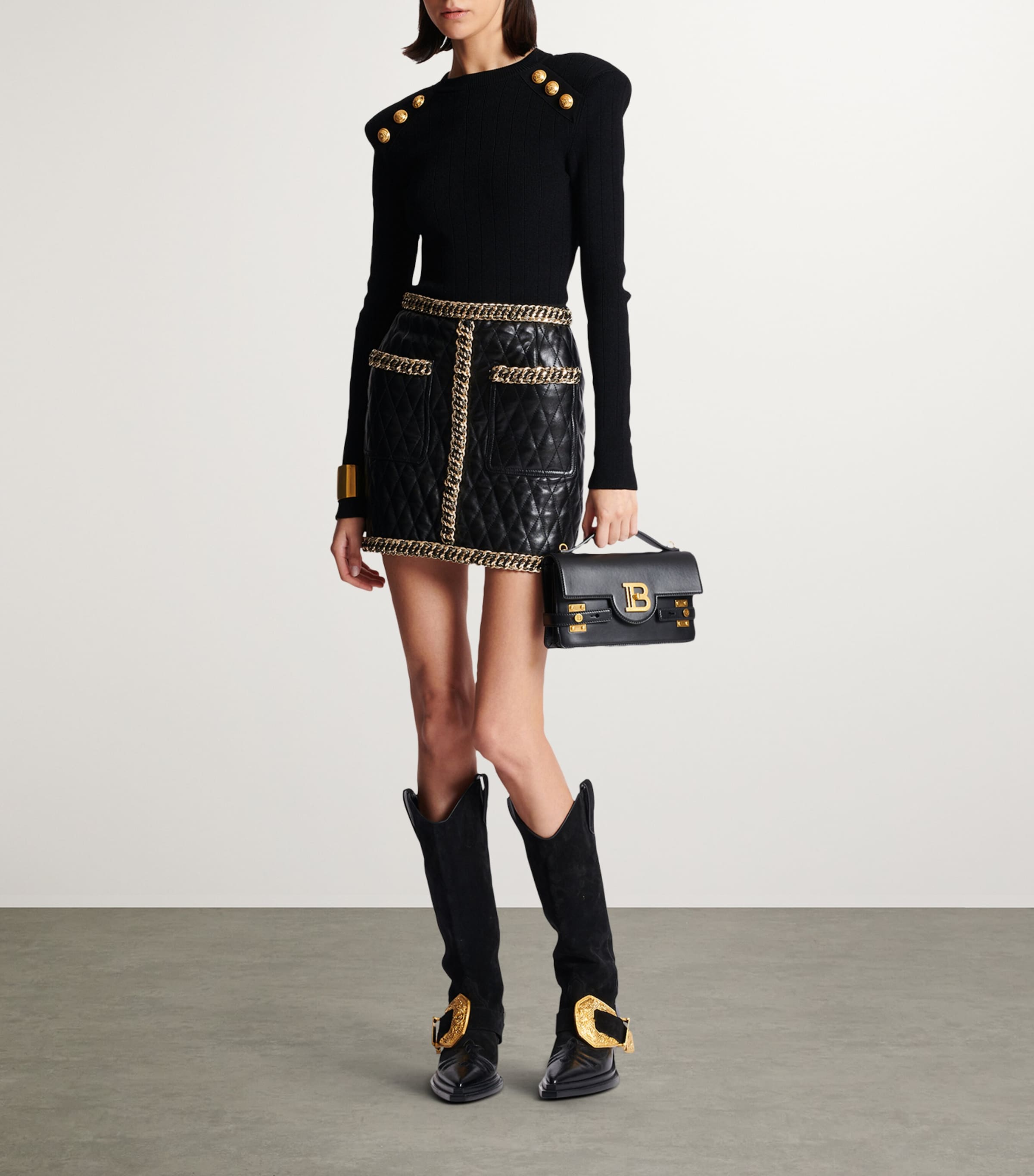 Button-Detail Sweater 0PA NOIR Image 3