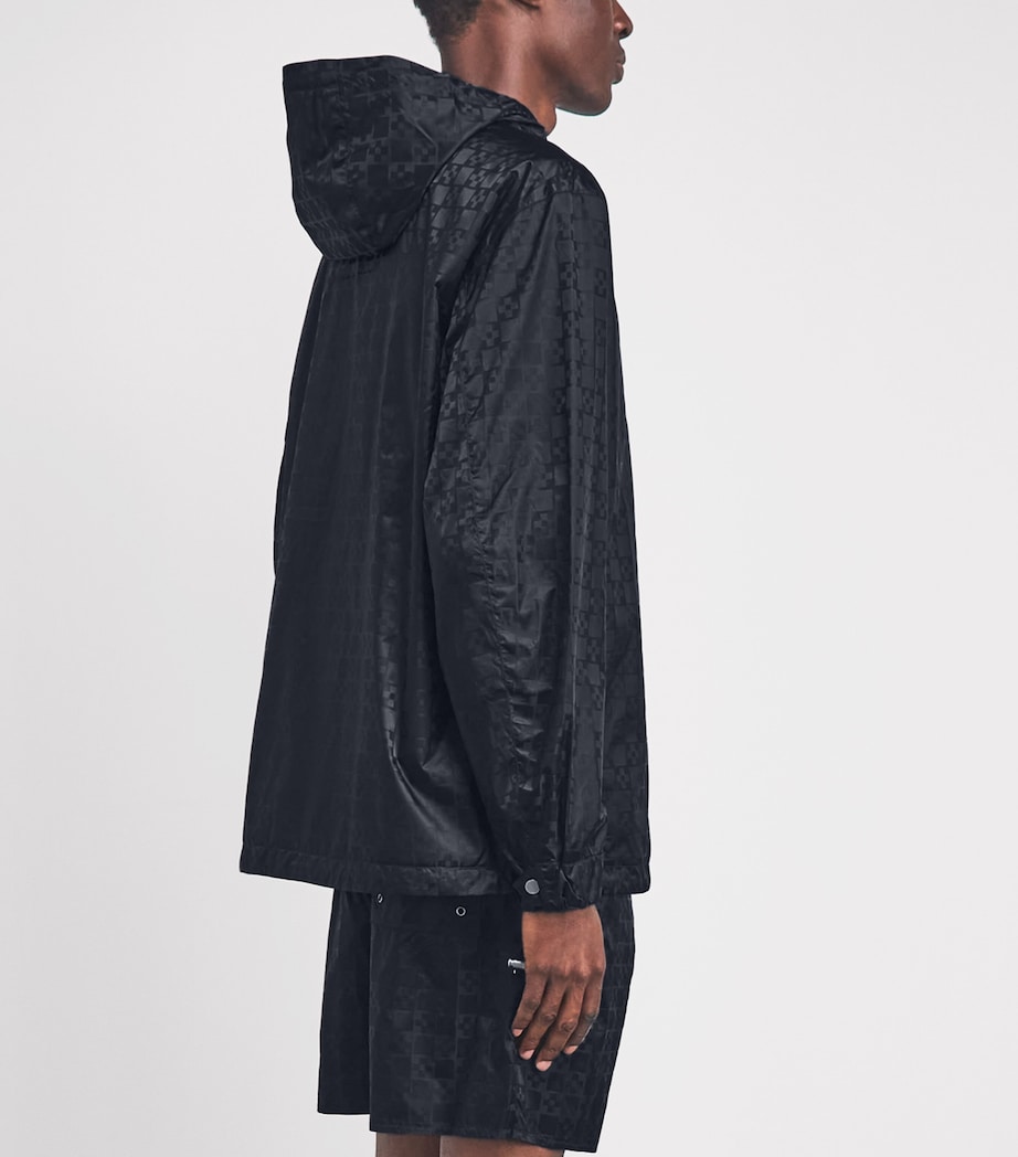 Sandro Paris Mens Technical Fabric Jacquard Jacket Dark Grey Image 5