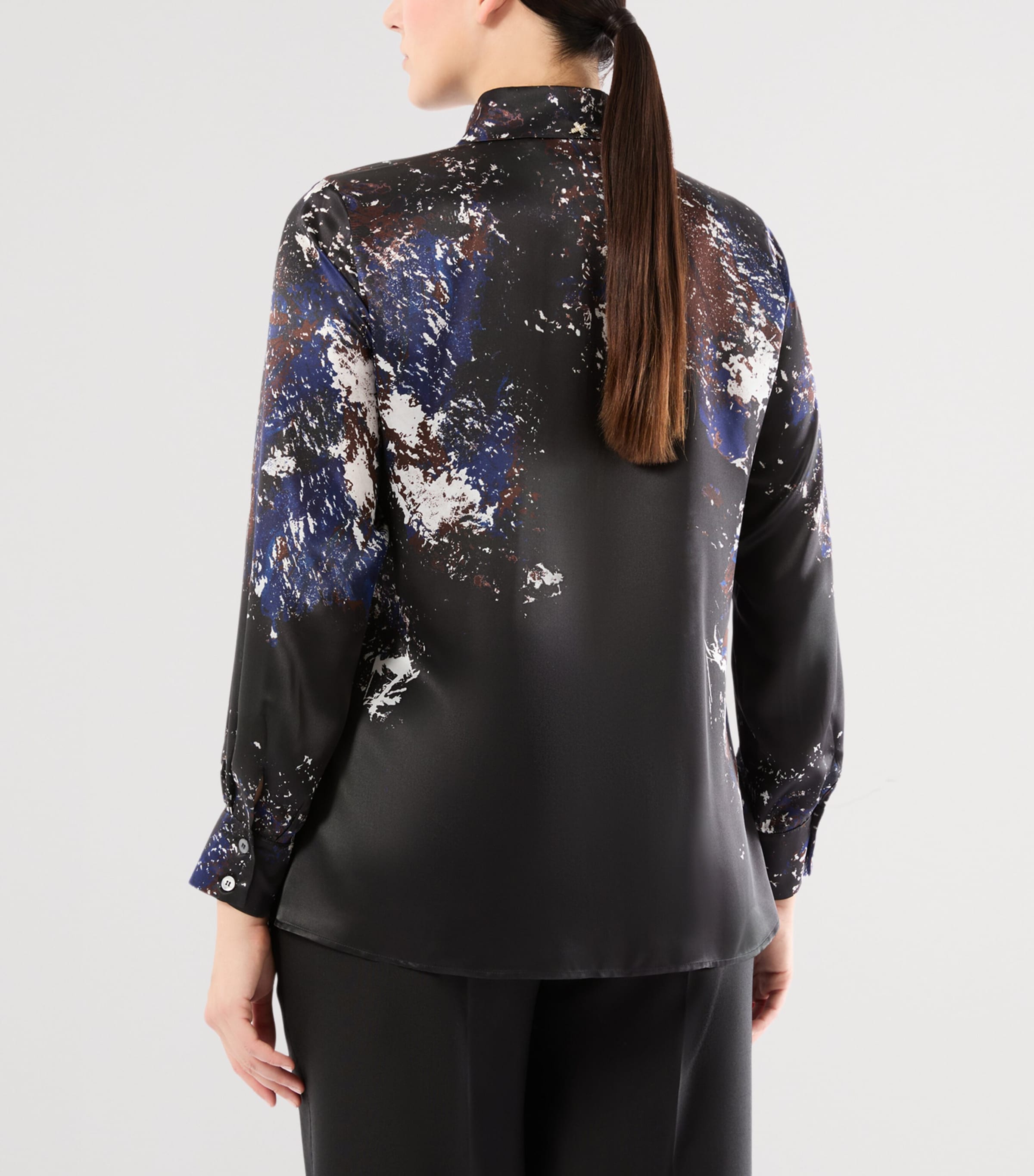 Silk Paint Shirt BLACK Image 3