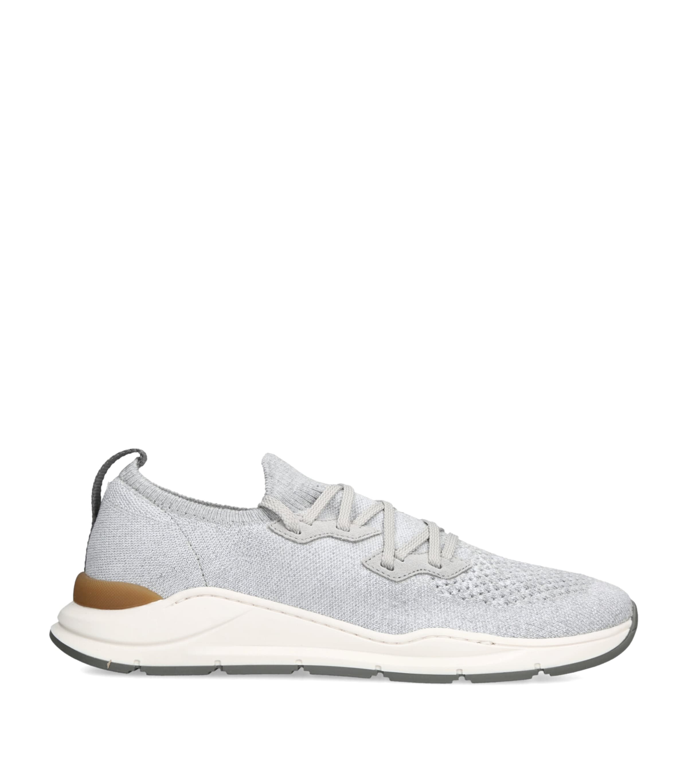 Brunello Cucinelli Kids Knitted Sneakers Grey Image 1