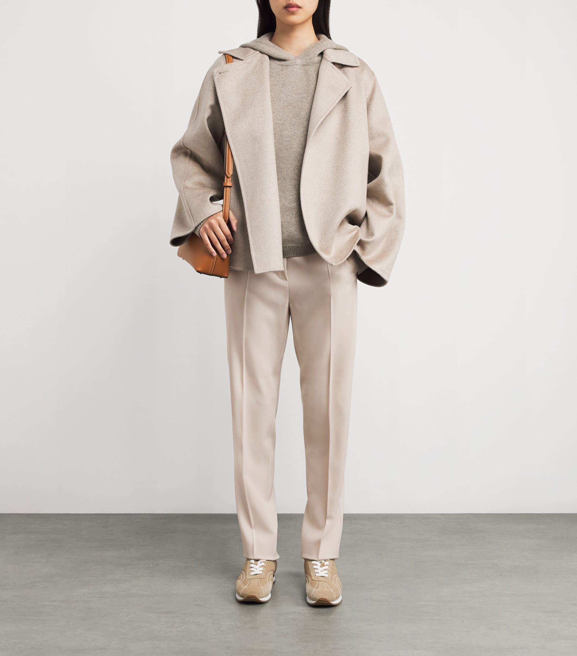 Virgin Wool Sartoriale Straight Tailored Trousers IVORY Image 2