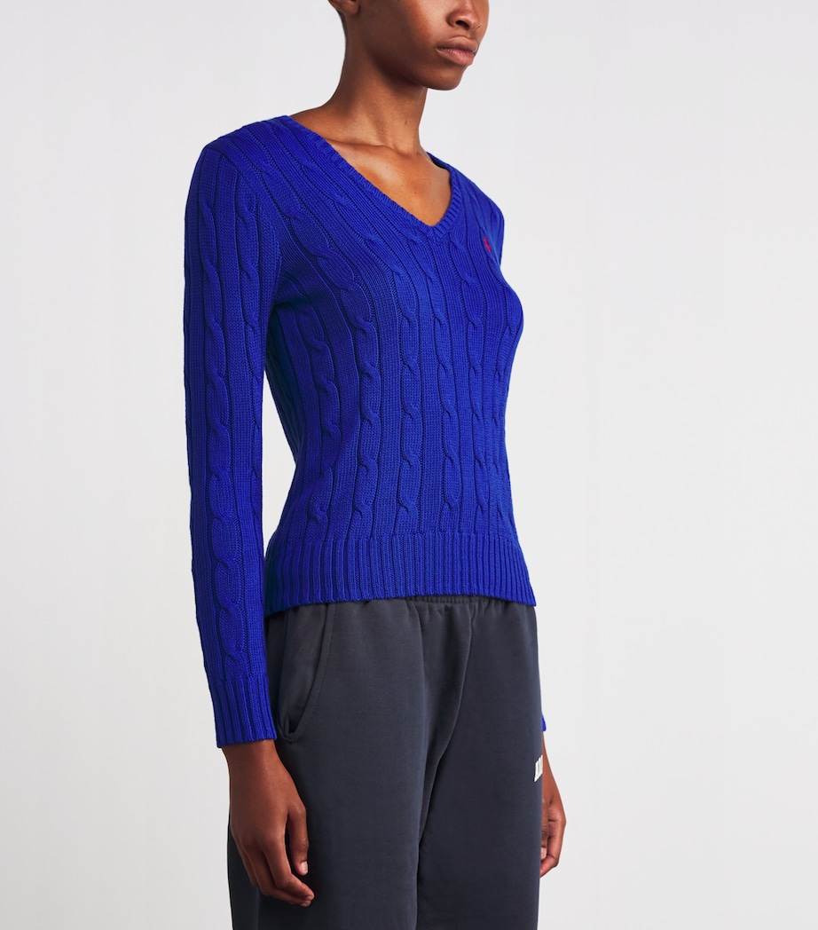 Cable-Knit Kimberley Sweater BLUE Image 3