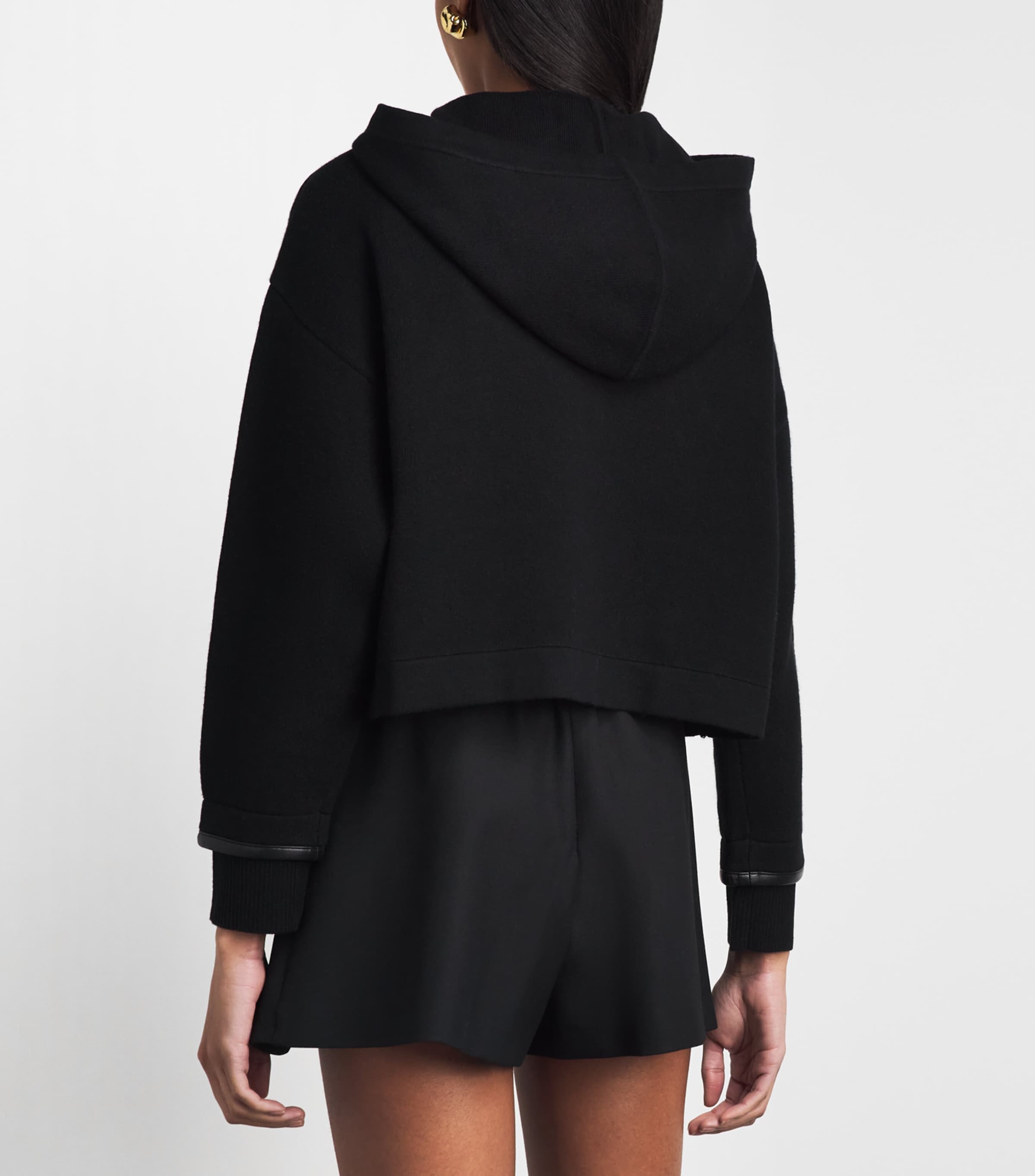 Sandro Paris Womens Zip-Up Cardigan Black Image 5