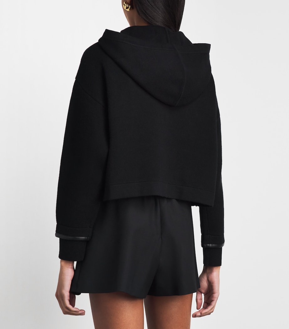 Sandro Paris Womens Zip-Up Cardigan Black Image 5