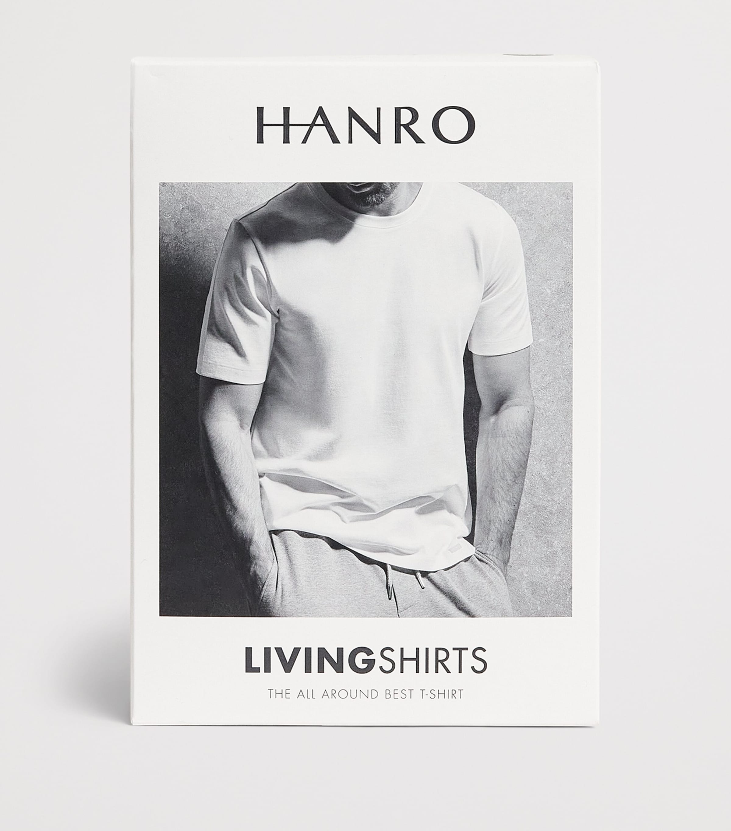 Hanro Mens Cotton Living Crew-Neck T-Shirt Studio Green Image 6