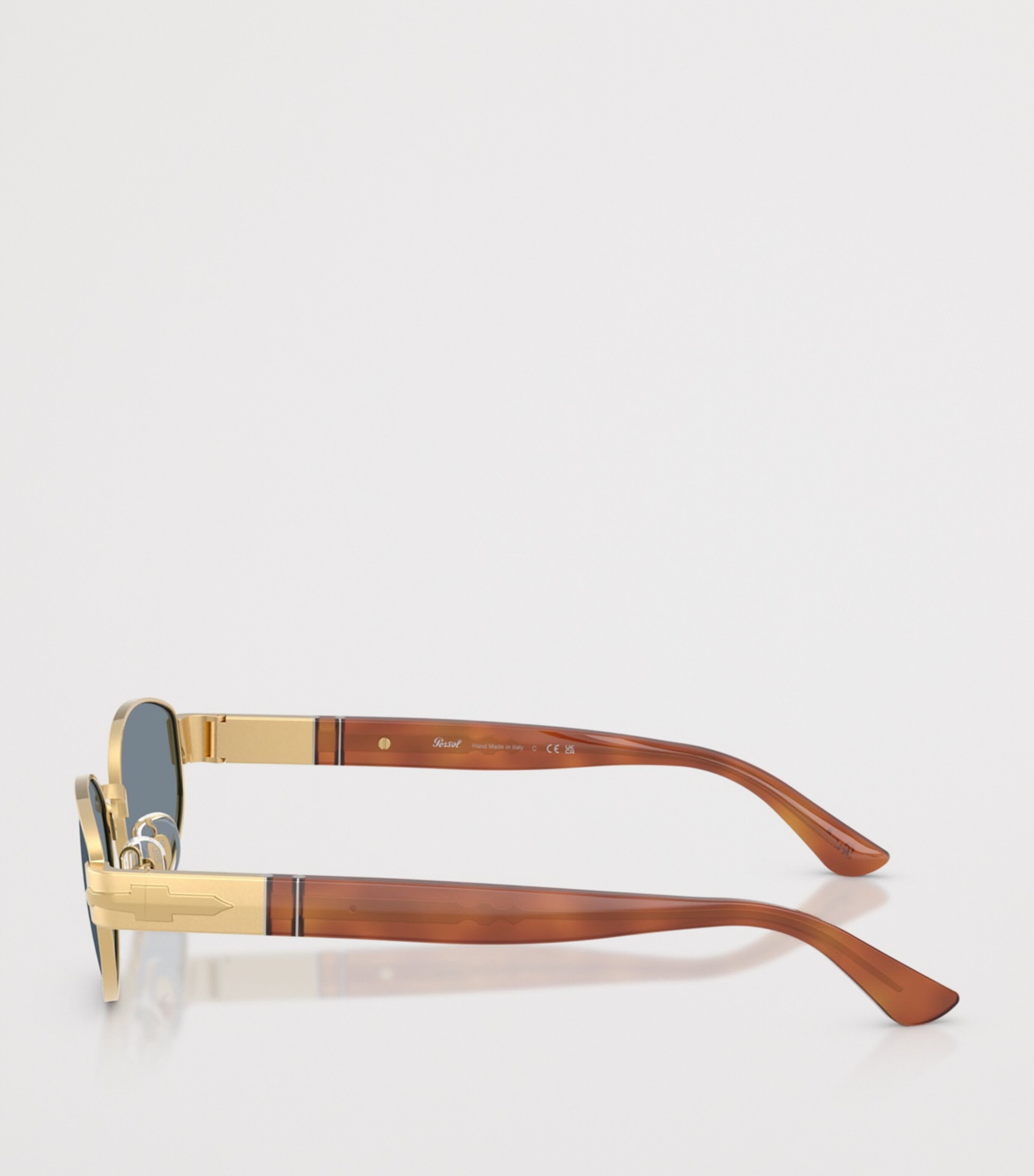 Persol PO1024S Oval Sunglasses Gold Image 3