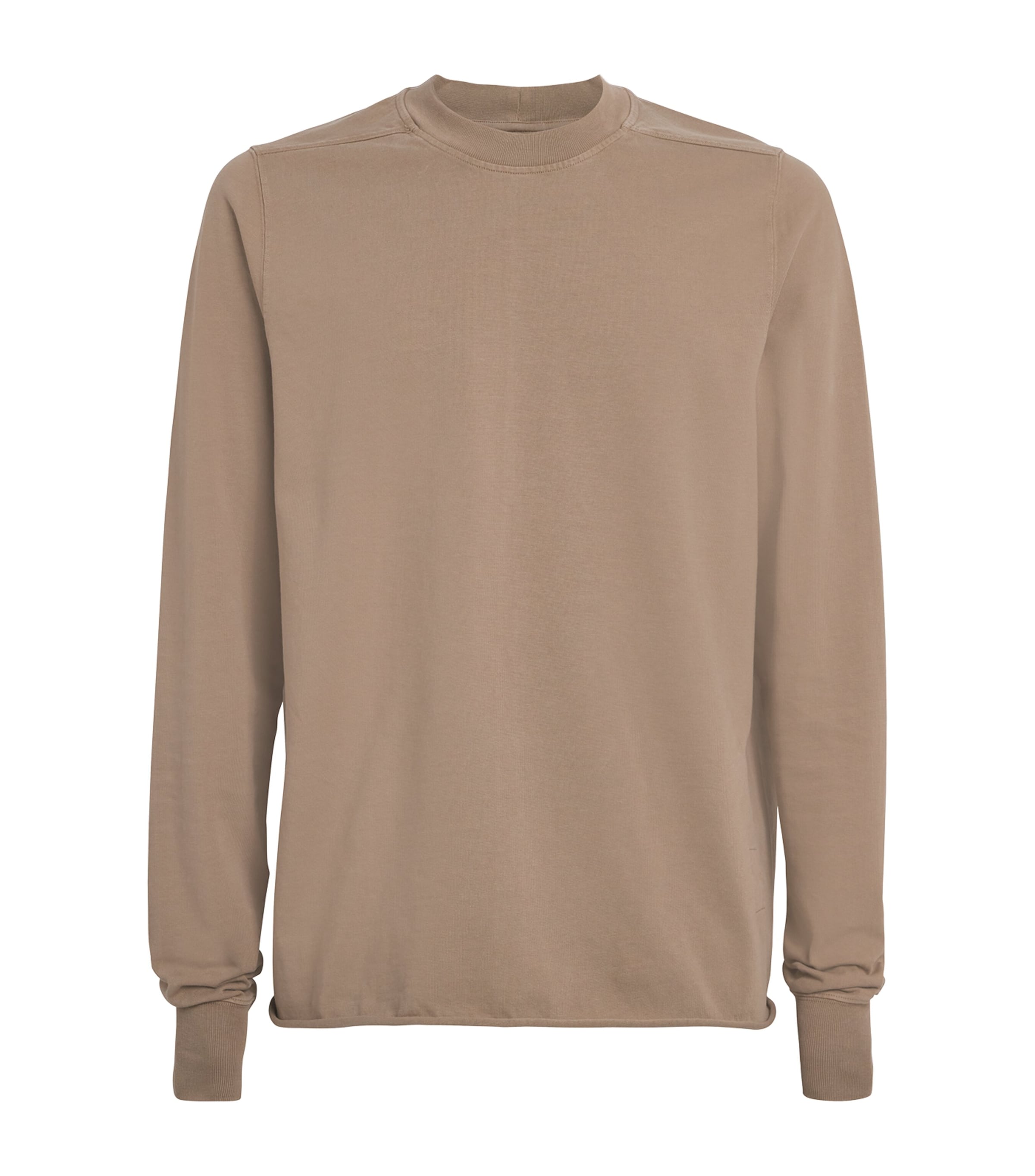 Rick Owens Cotton Sweatshirt In Brown